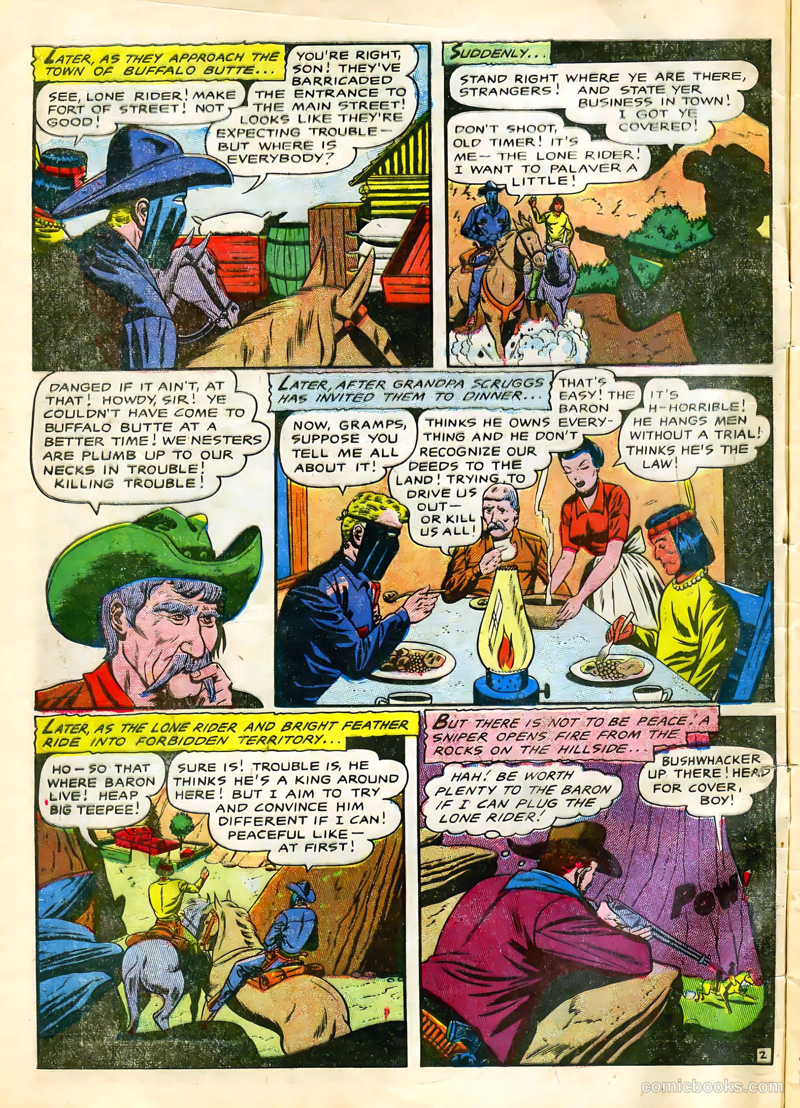 The Lone Rider #22 (1950) — page 3 of 33