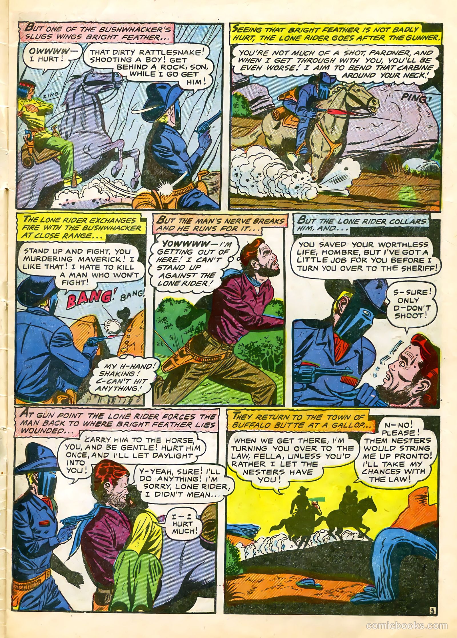 The Lone Rider #22 (1950) — page 4 of 33