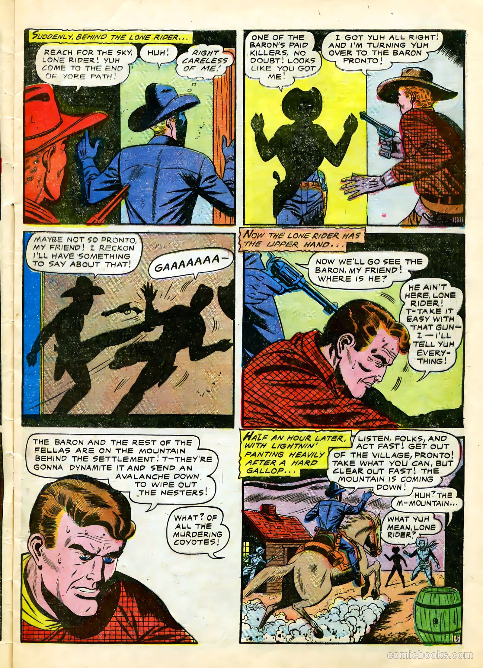 The Lone Rider #22 (1950) — page 6 of 33