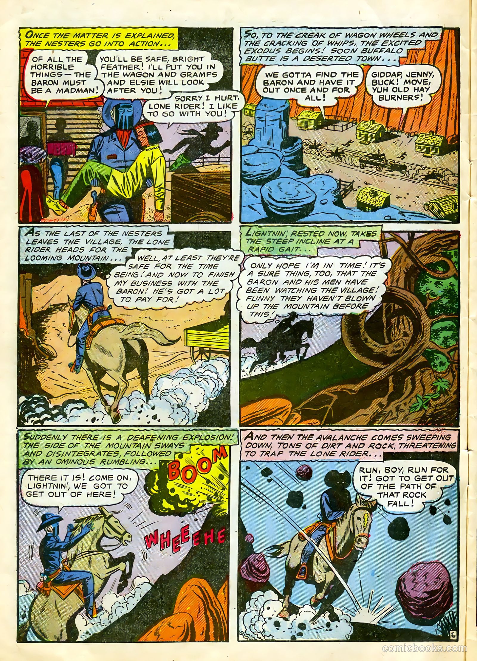 The Lone Rider #22 (1950) — page 7 of 33