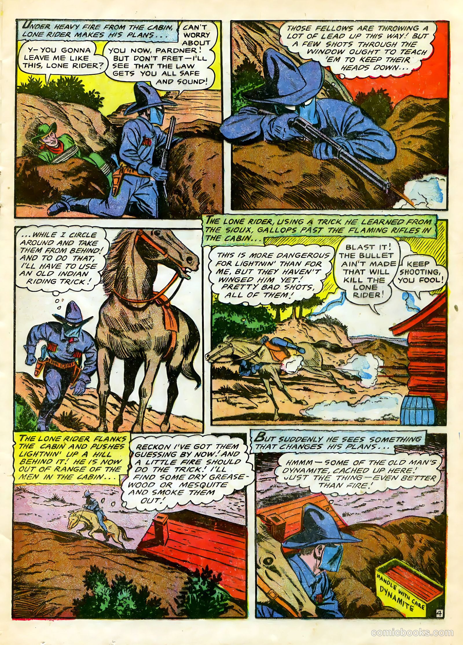 The Lone Rider #22 (1950) — page 14 of 33