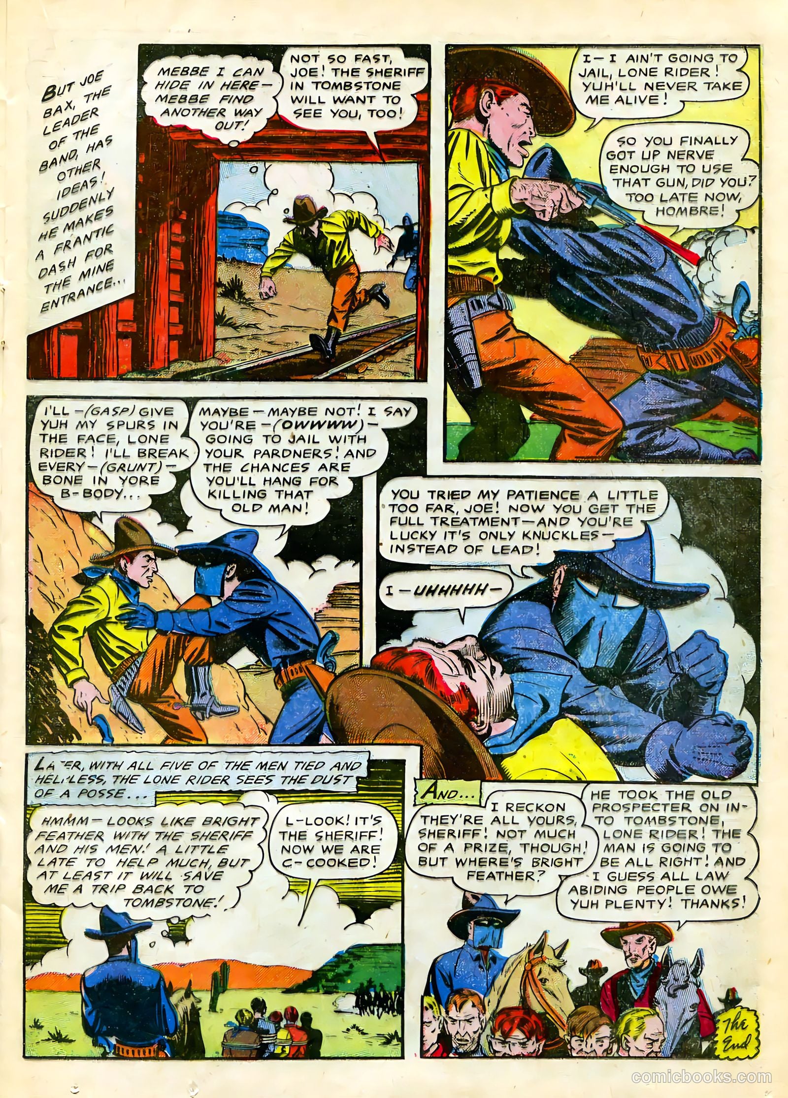 The Lone Rider #22 (1950) — page 16 of 33