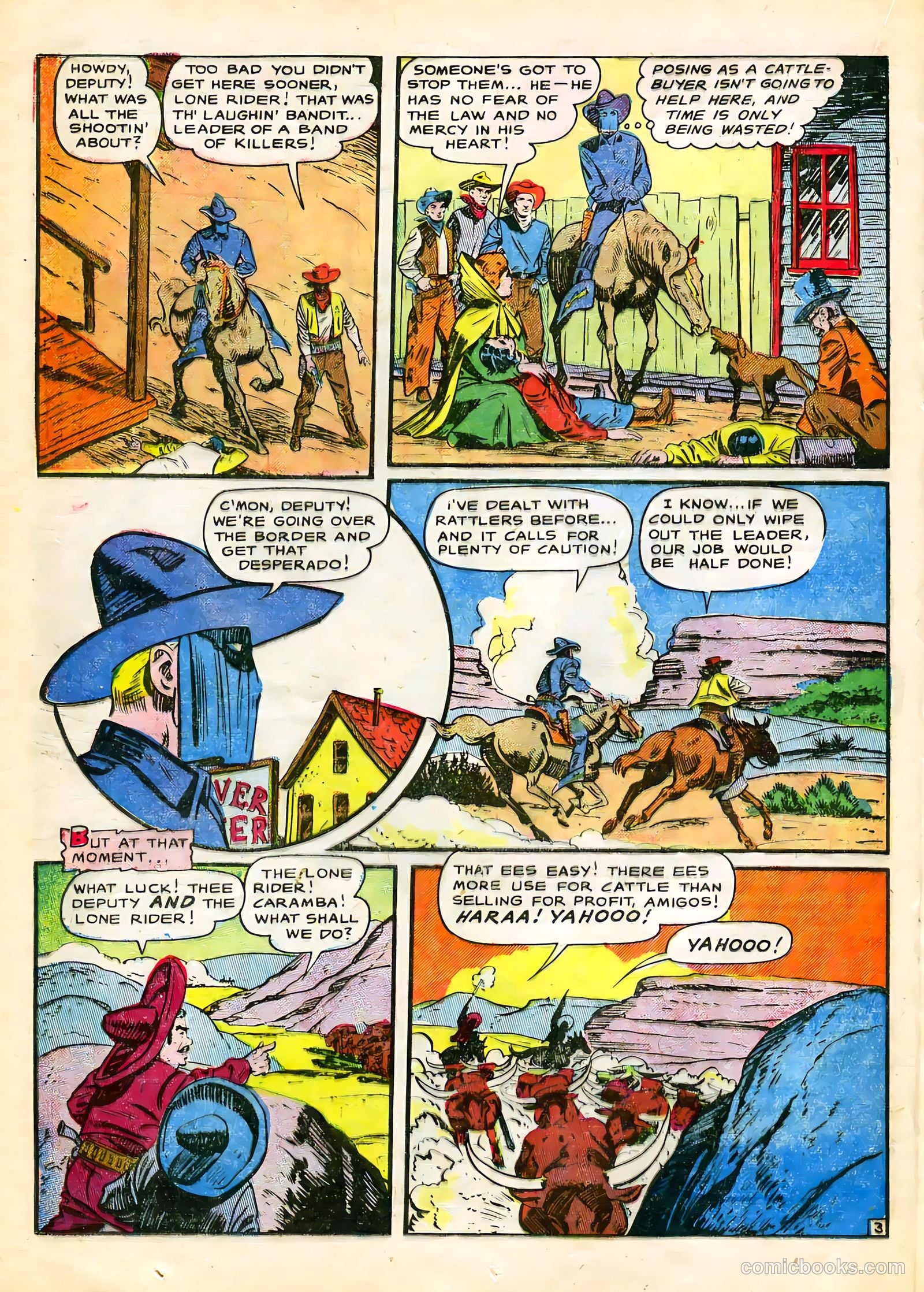 The Lone Rider #22 (1950) — page 19 of 33
