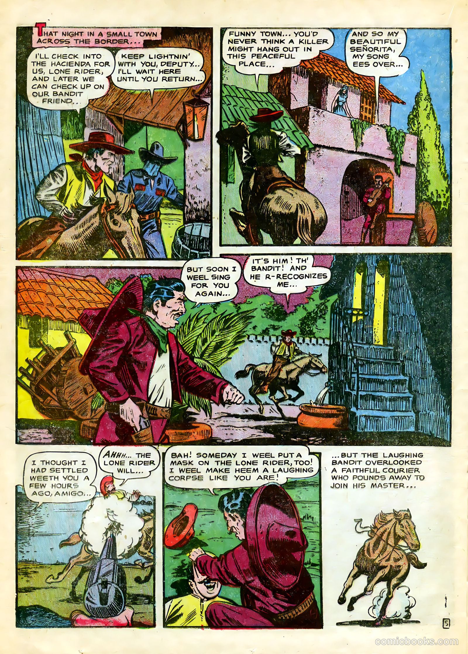 The Lone Rider #22 (1950) — page 21 of 33