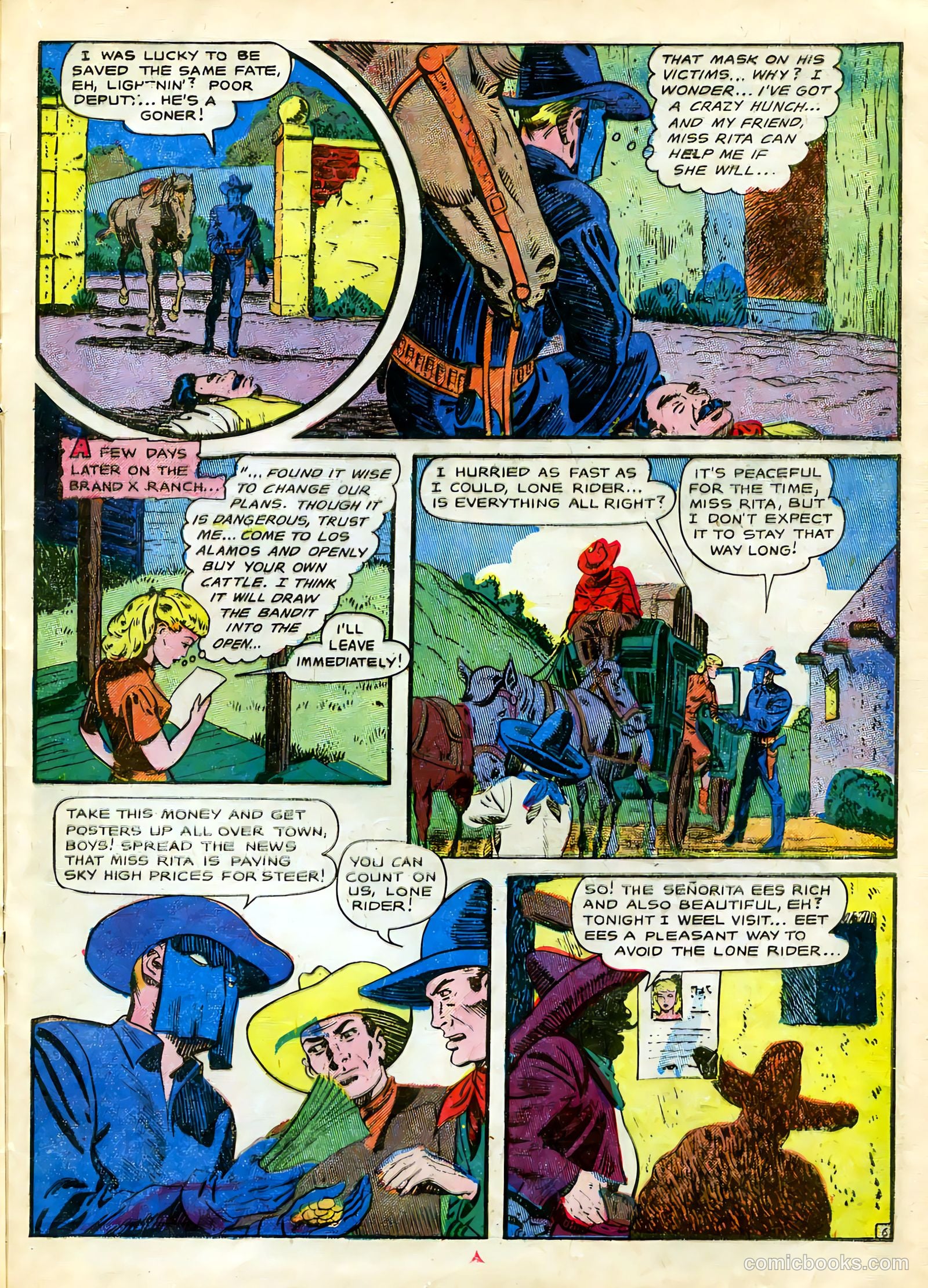 The Lone Rider #22 (1950) — page 22 of 33