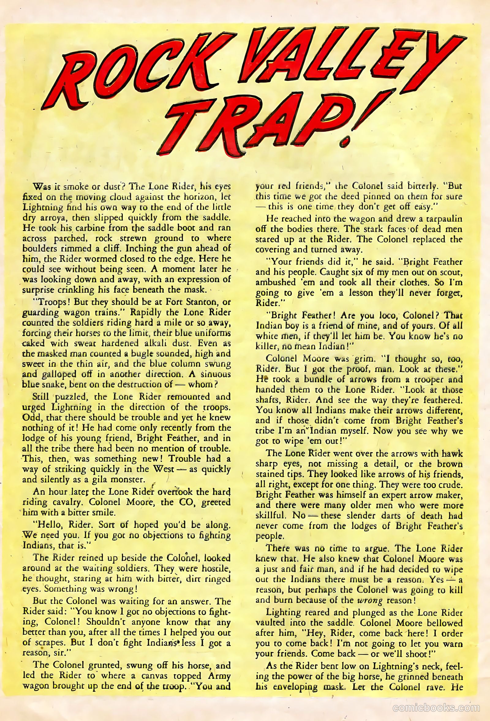 The Lone Rider #22 (1950) — page 27 of 33