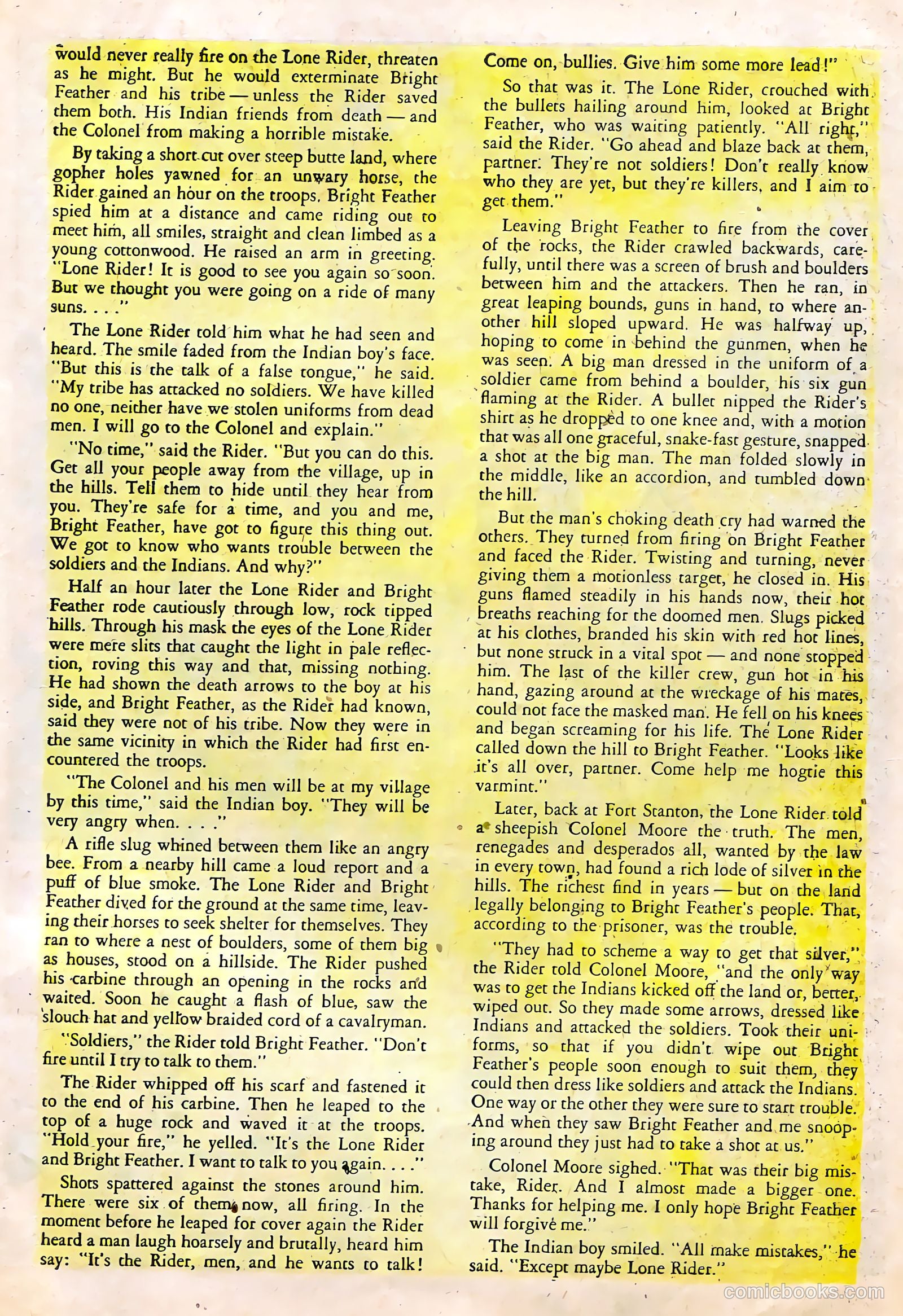 The Lone Rider #22 (1950) — page 28 of 33