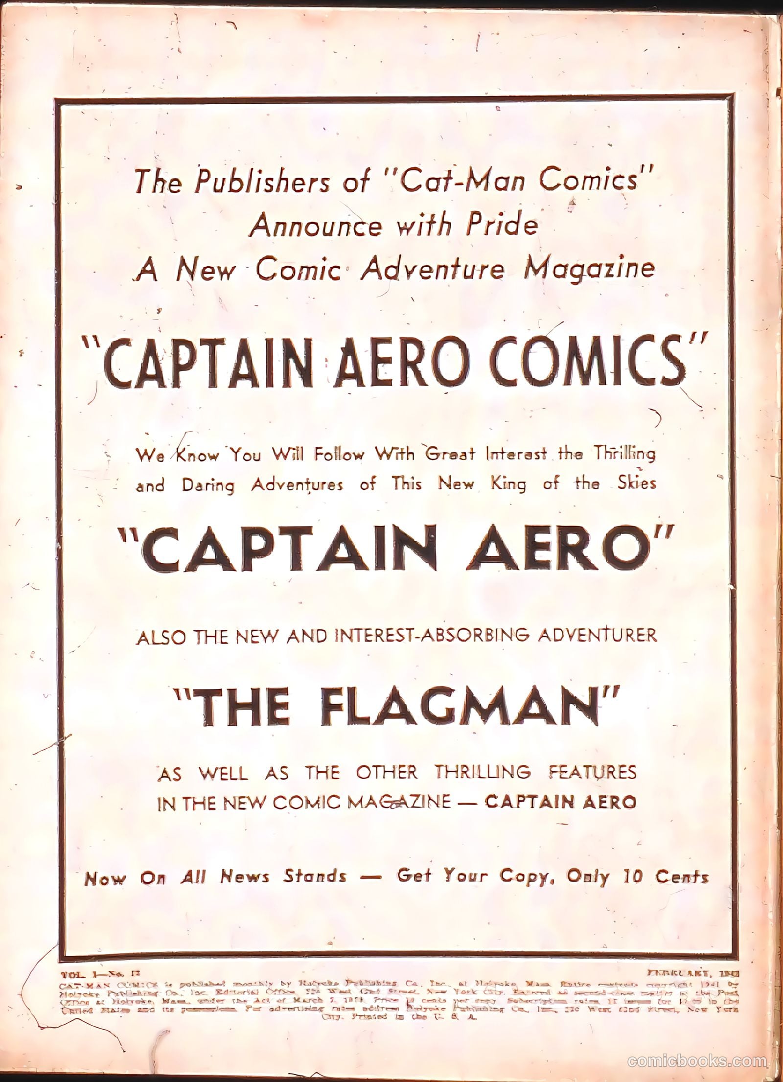 Cat-Man Comics #7 (1941) — page 2 of 68