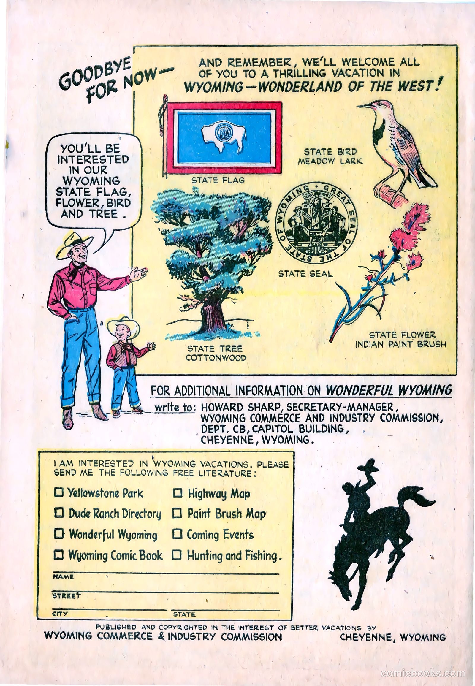 Wonderful Wyoming #nn (1952) — page 16 of 16