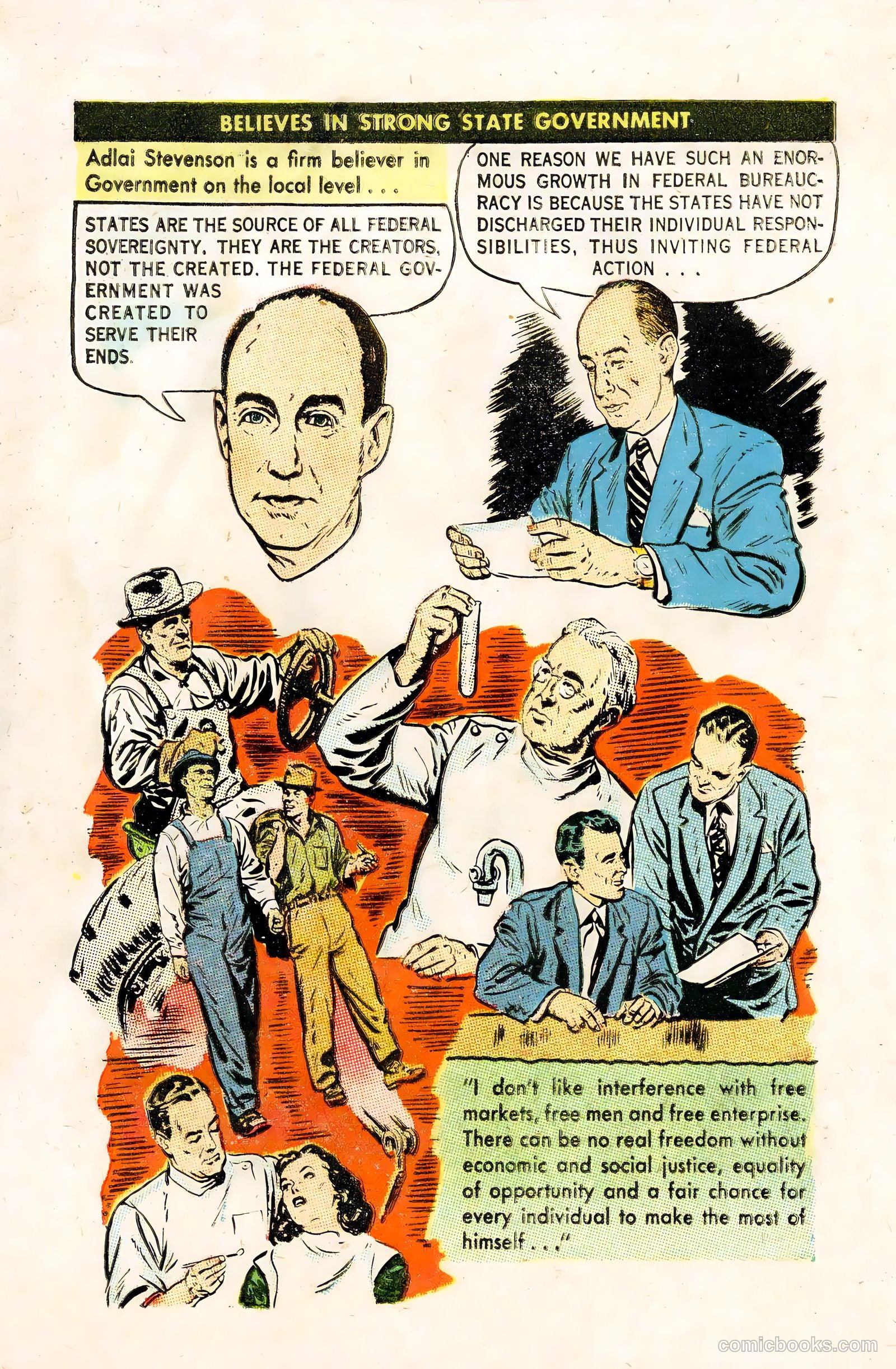 A Man Named Stevenson #nn (1952) — page 14 of 20