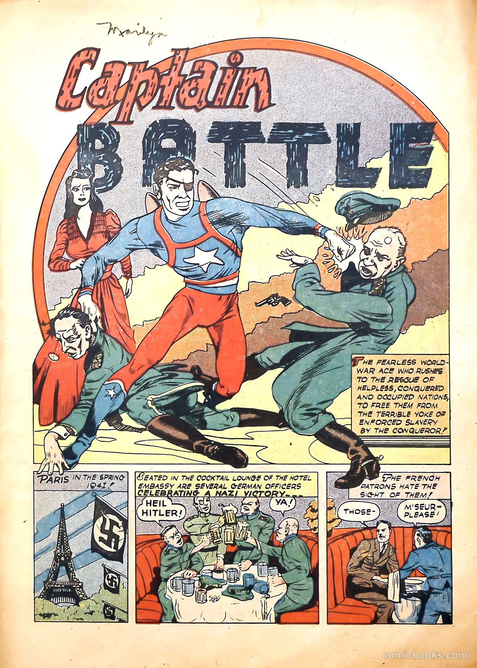 Captain Battle Comics #1 (1942) — page 3 of 68