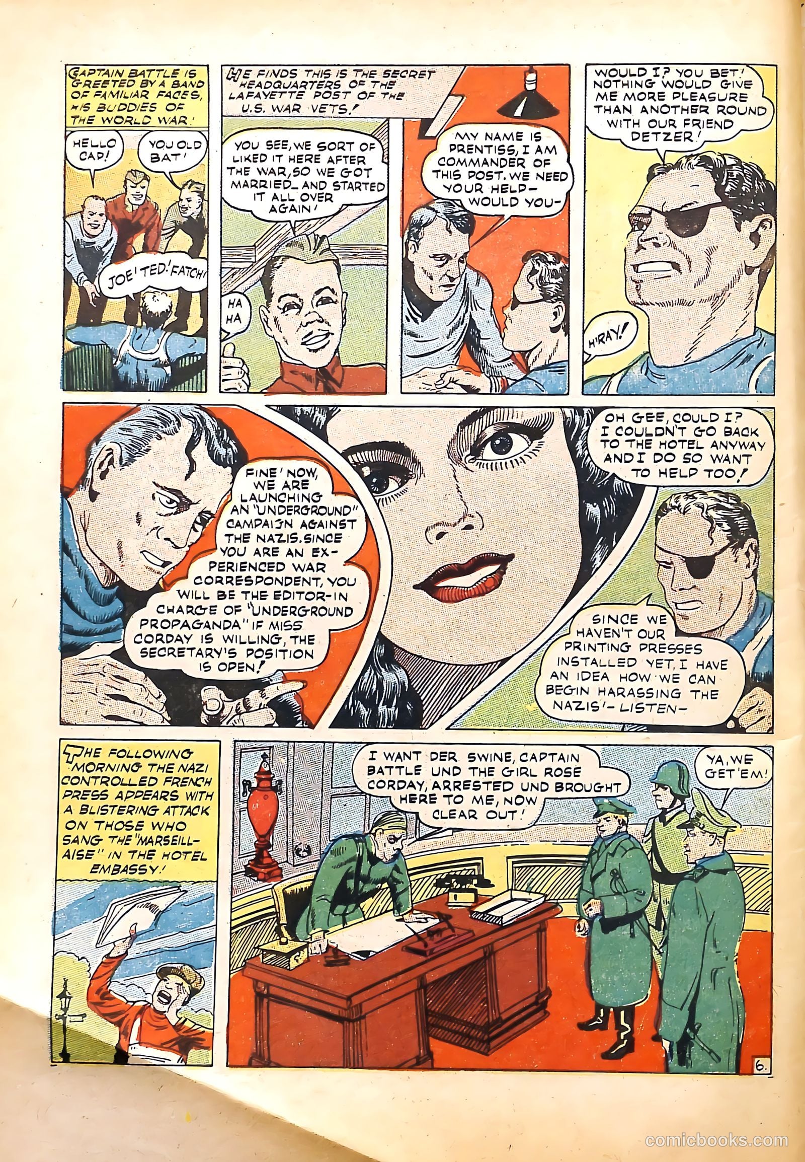 Captain Battle Comics #1 (1942) — page 8 of 68