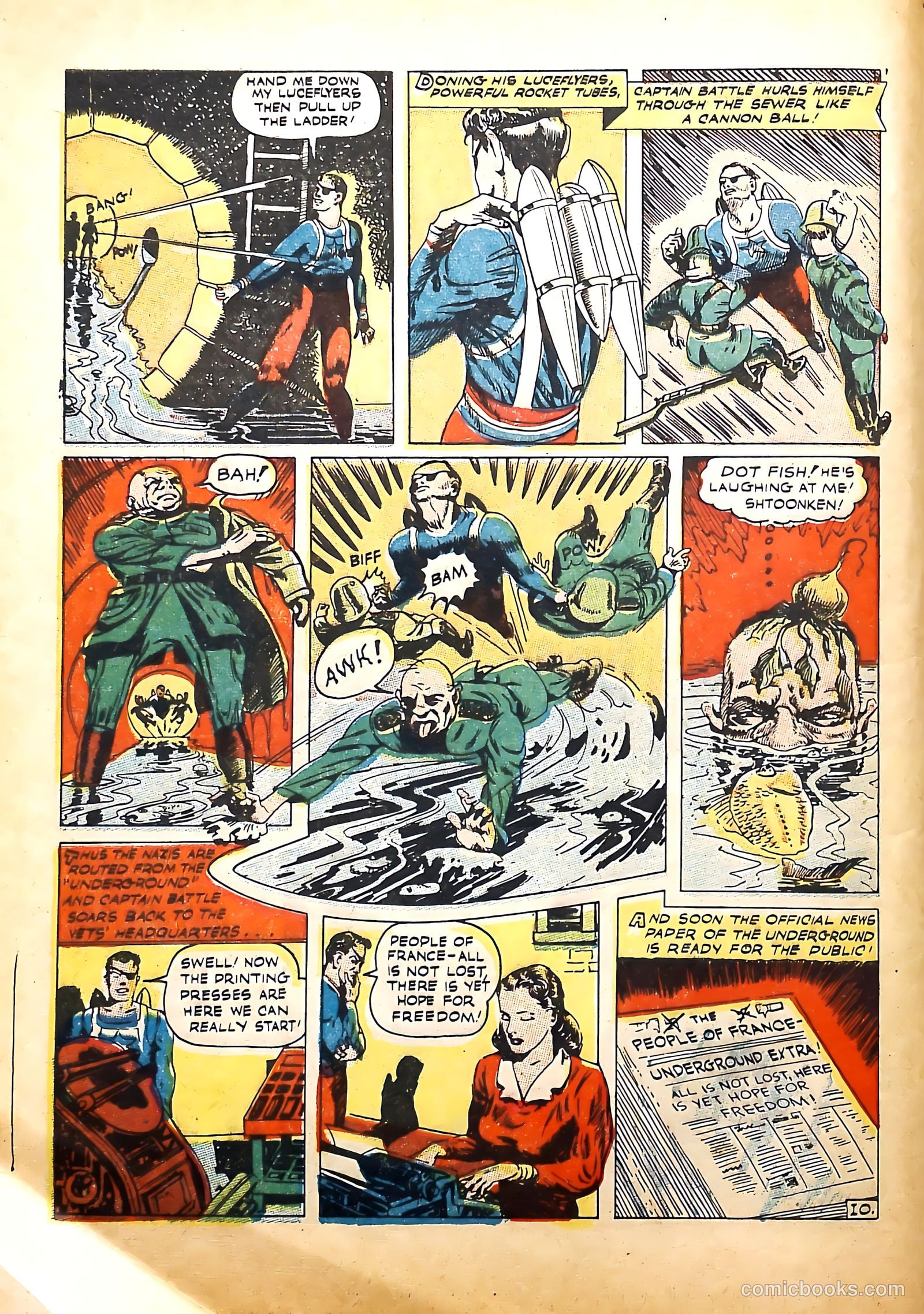 Captain Battle Comics #1 (1942) — page 12 of 68