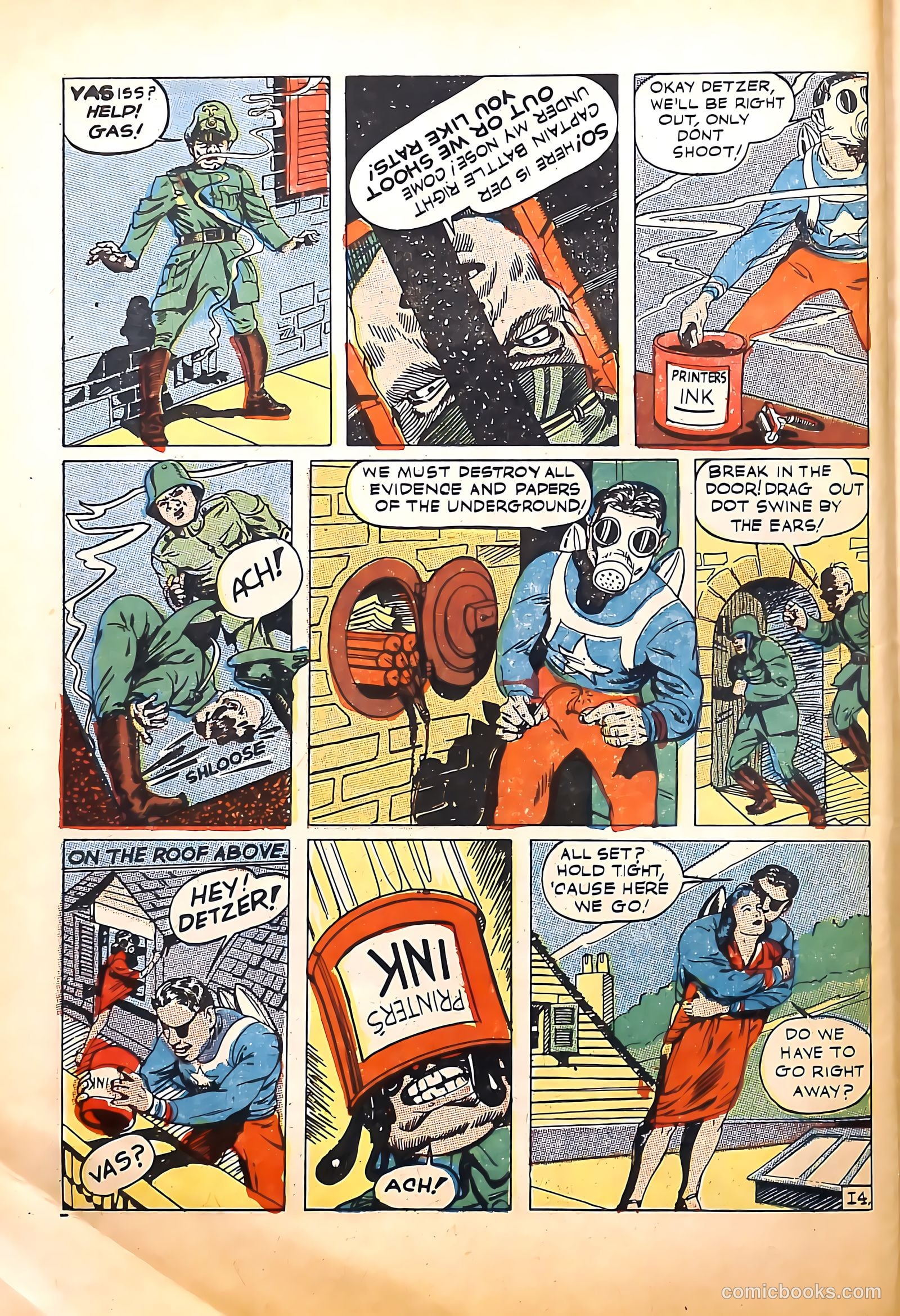 Captain Battle Comics #1 (1942) — page 16 of 68