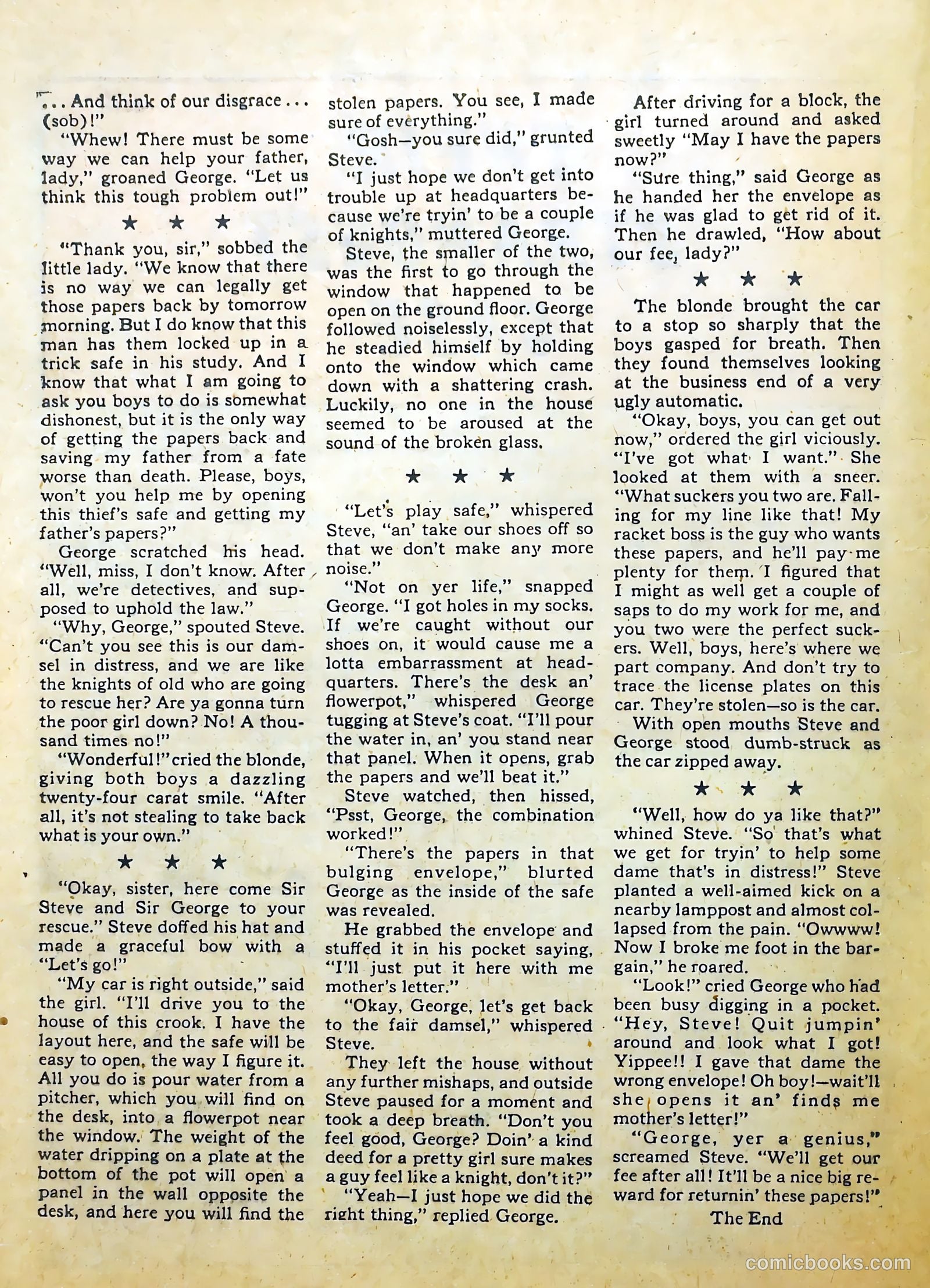 Clue Comics #9 (1943) — page 34 of 52