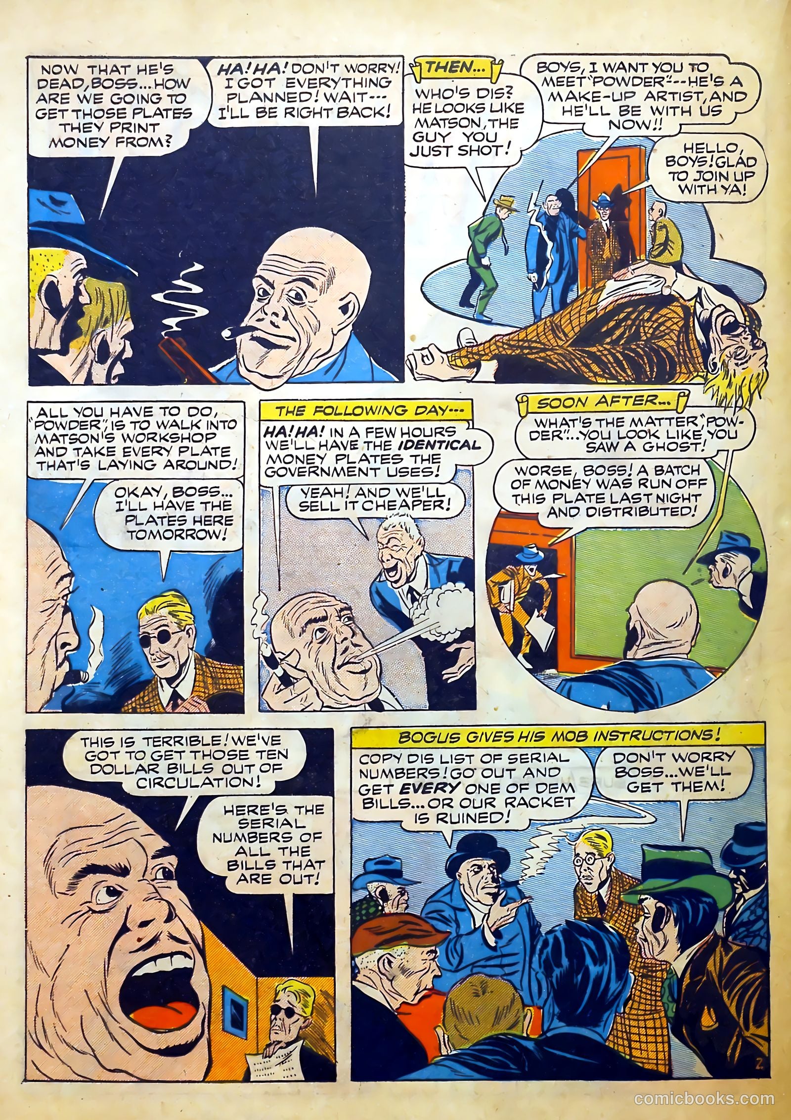 Clue Comics #9 (1943) — page 36 of 52