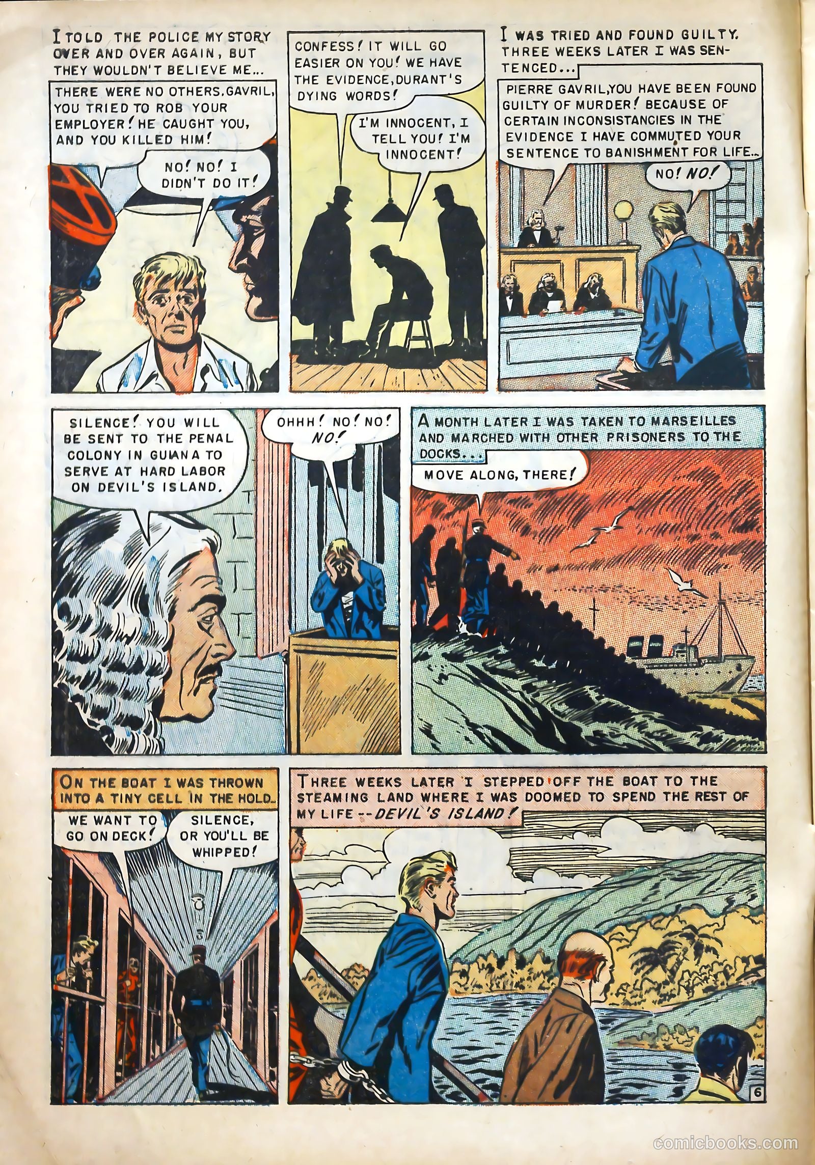 Escape from Devil's Island #nn (1952) — page 8 of 36