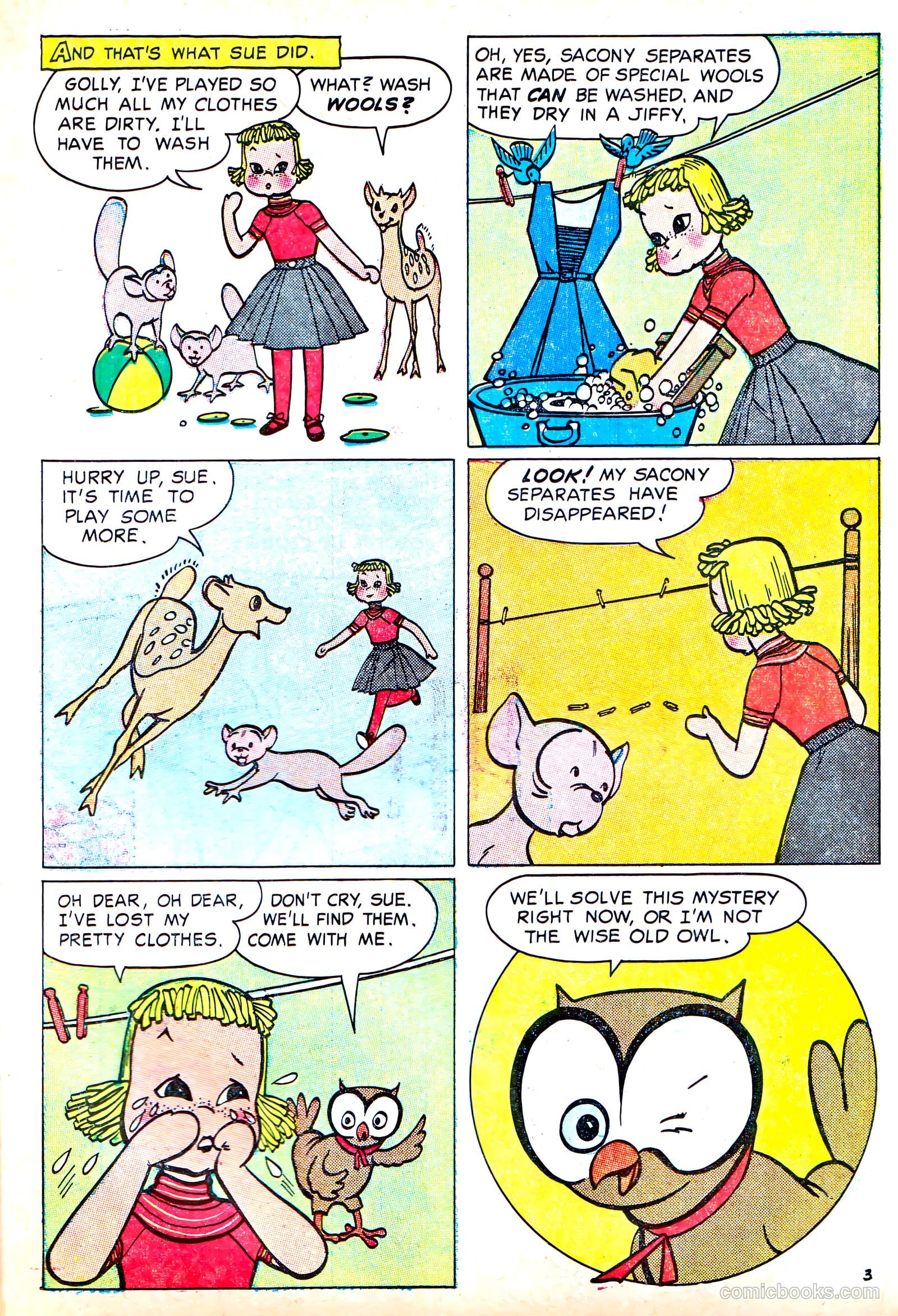 The Woodland Adventures of Sue the Magic Manikin #nn (1957) — page 3 of 12