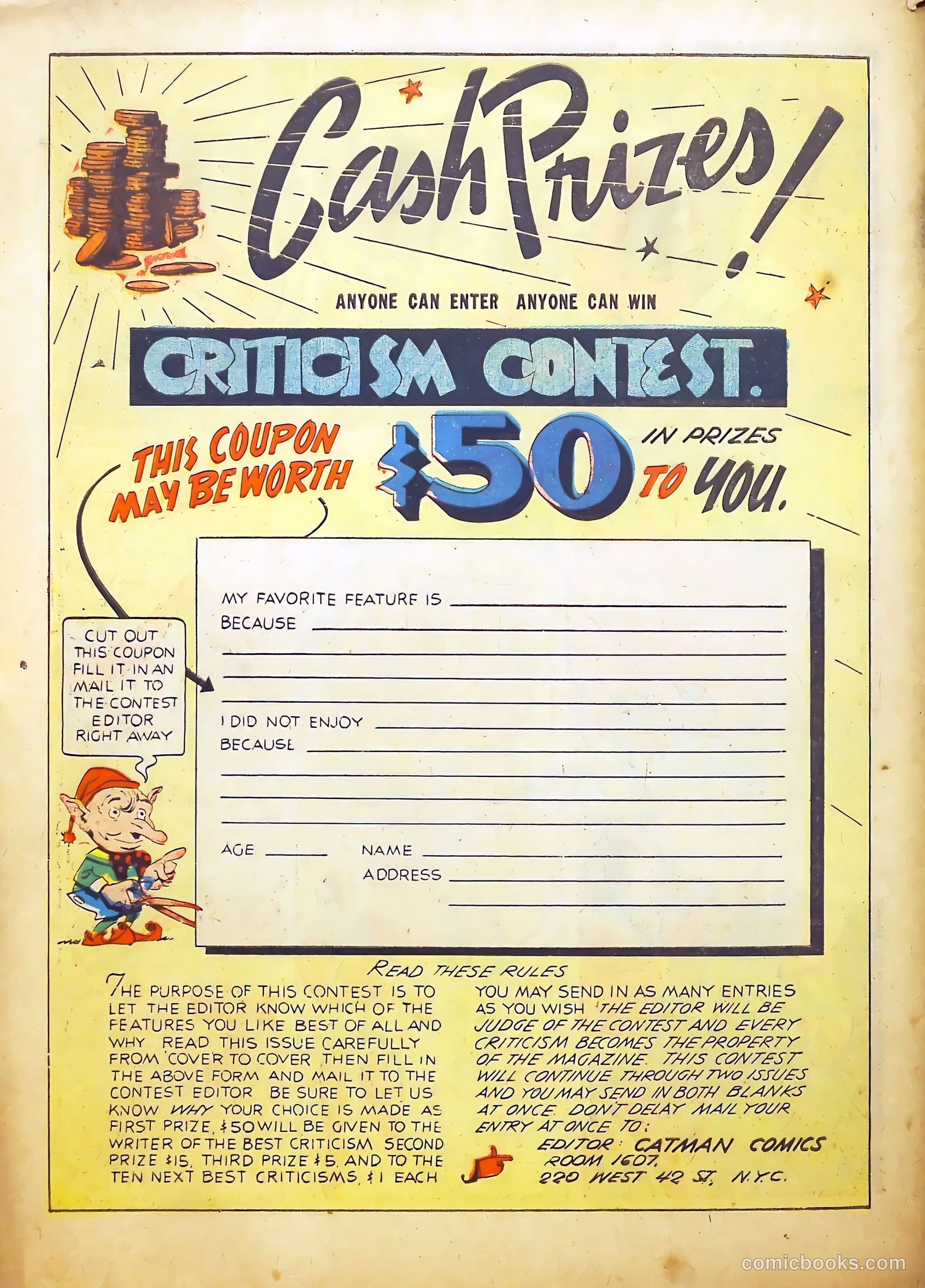 Cat-Man Comics #9 (1941) — page 66 of 68