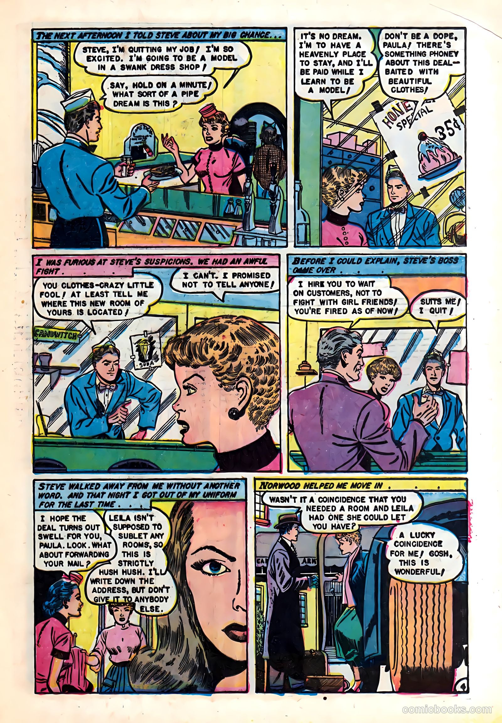 Complete Love Magazine #172 (1951) — page 21 of 36