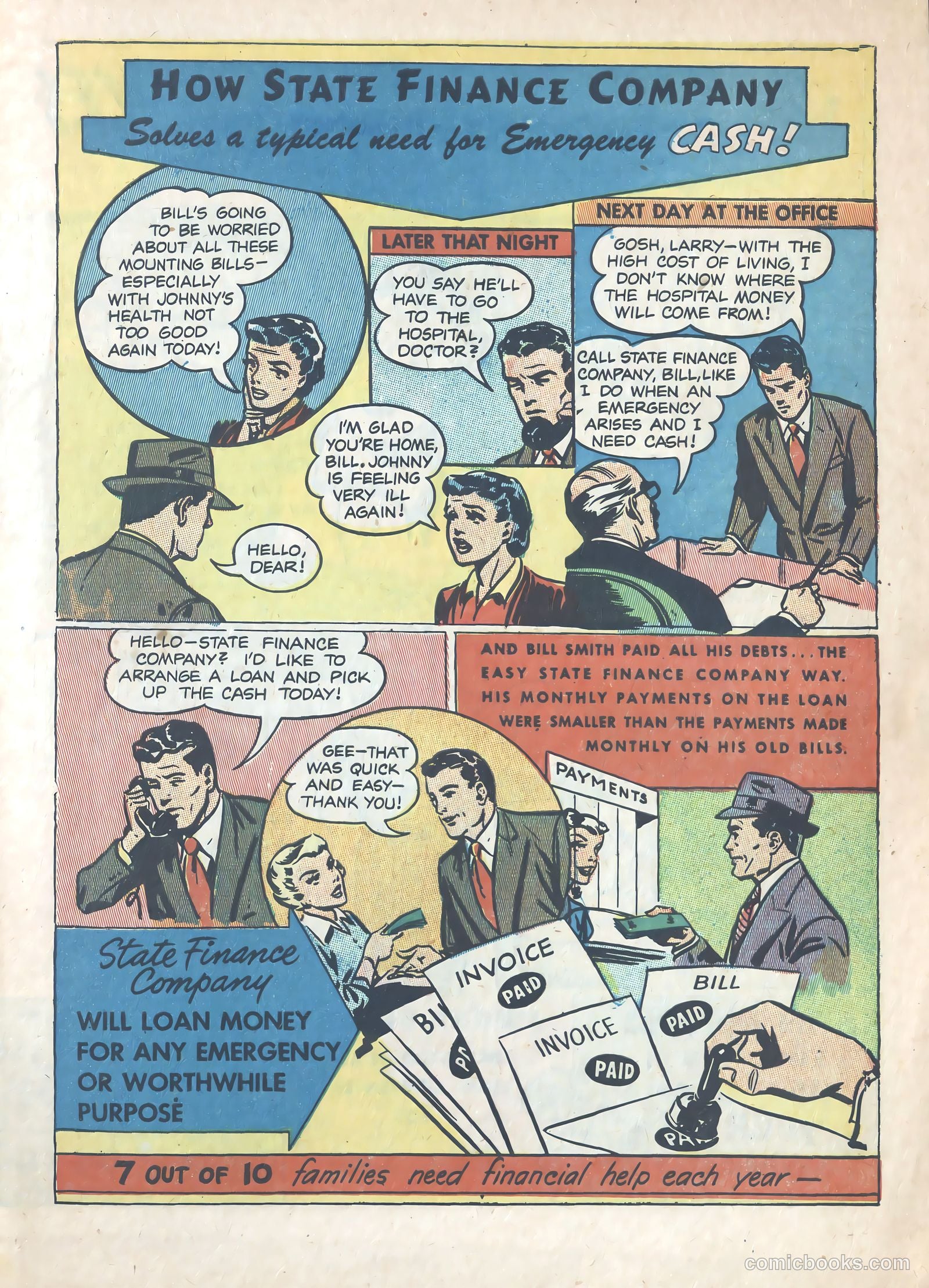 rescued from money problems #nn (1950) — page 3 of 9
