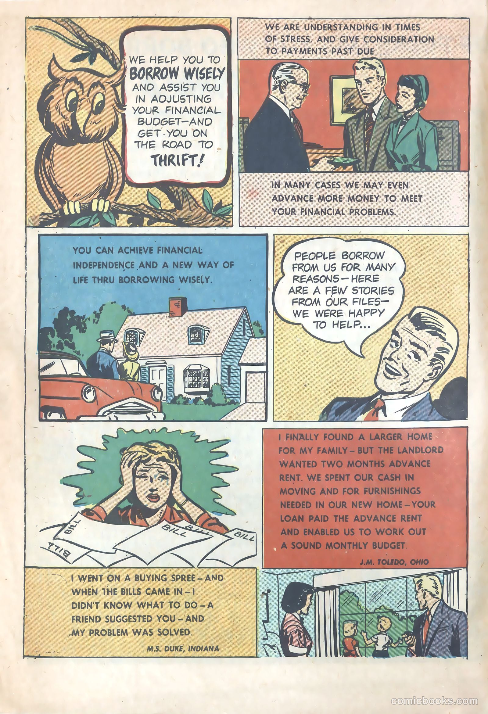 rescued from money problems #nn (1950) — page 7 of 9
