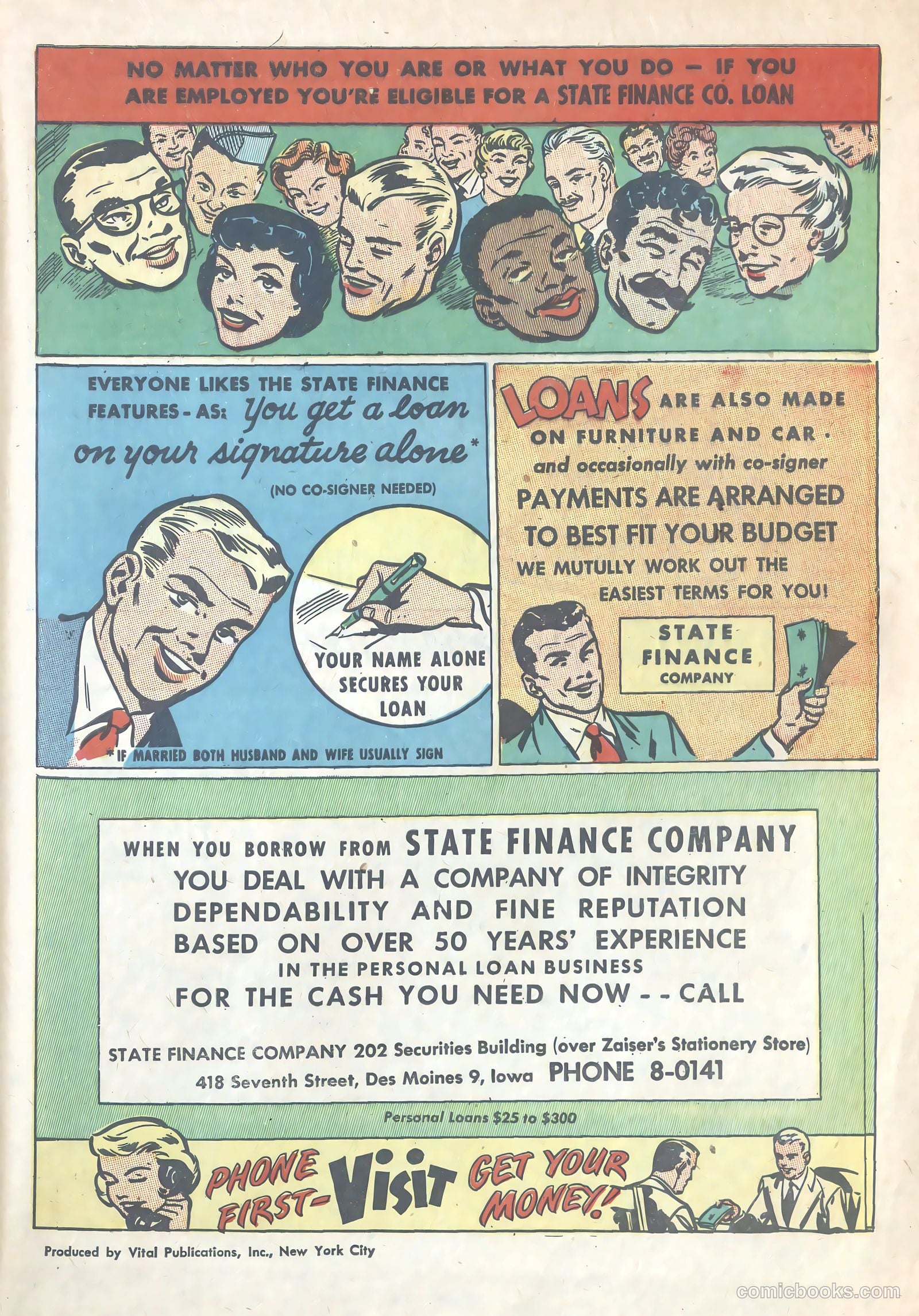 rescued from money problems #nn (1950) — page 8 of 9