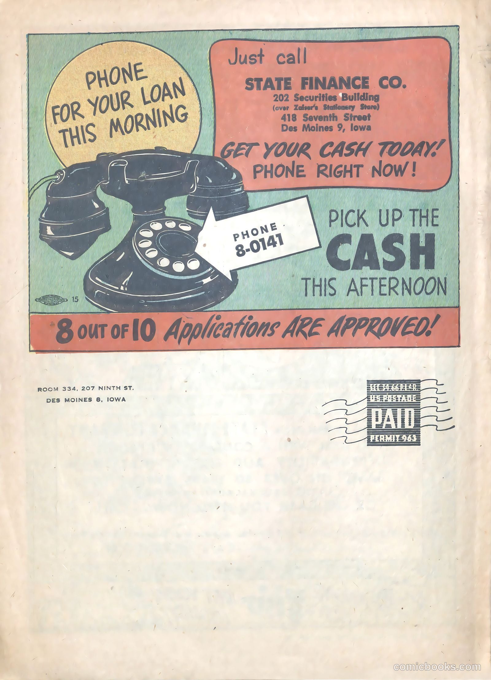 rescued from money problems #nn (1950) — page 9 of 9