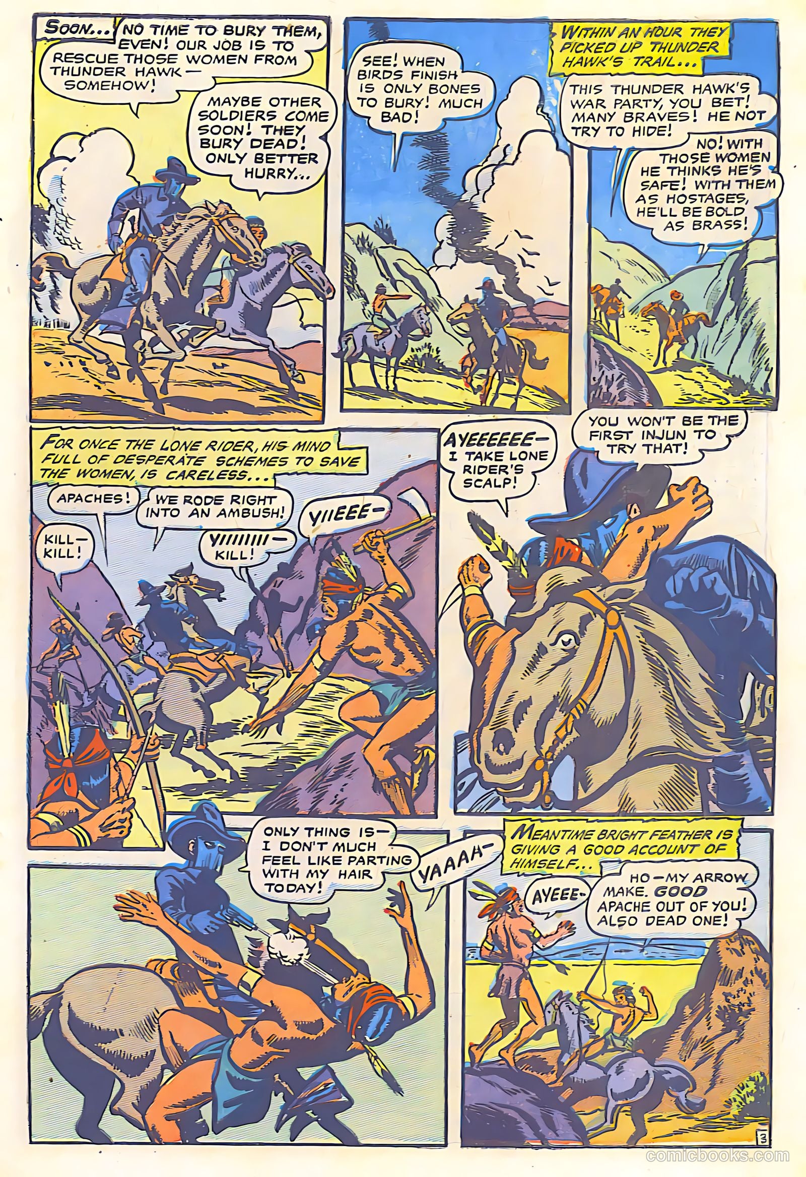 The Lone Rider #18 (1950) — page 4 of 28