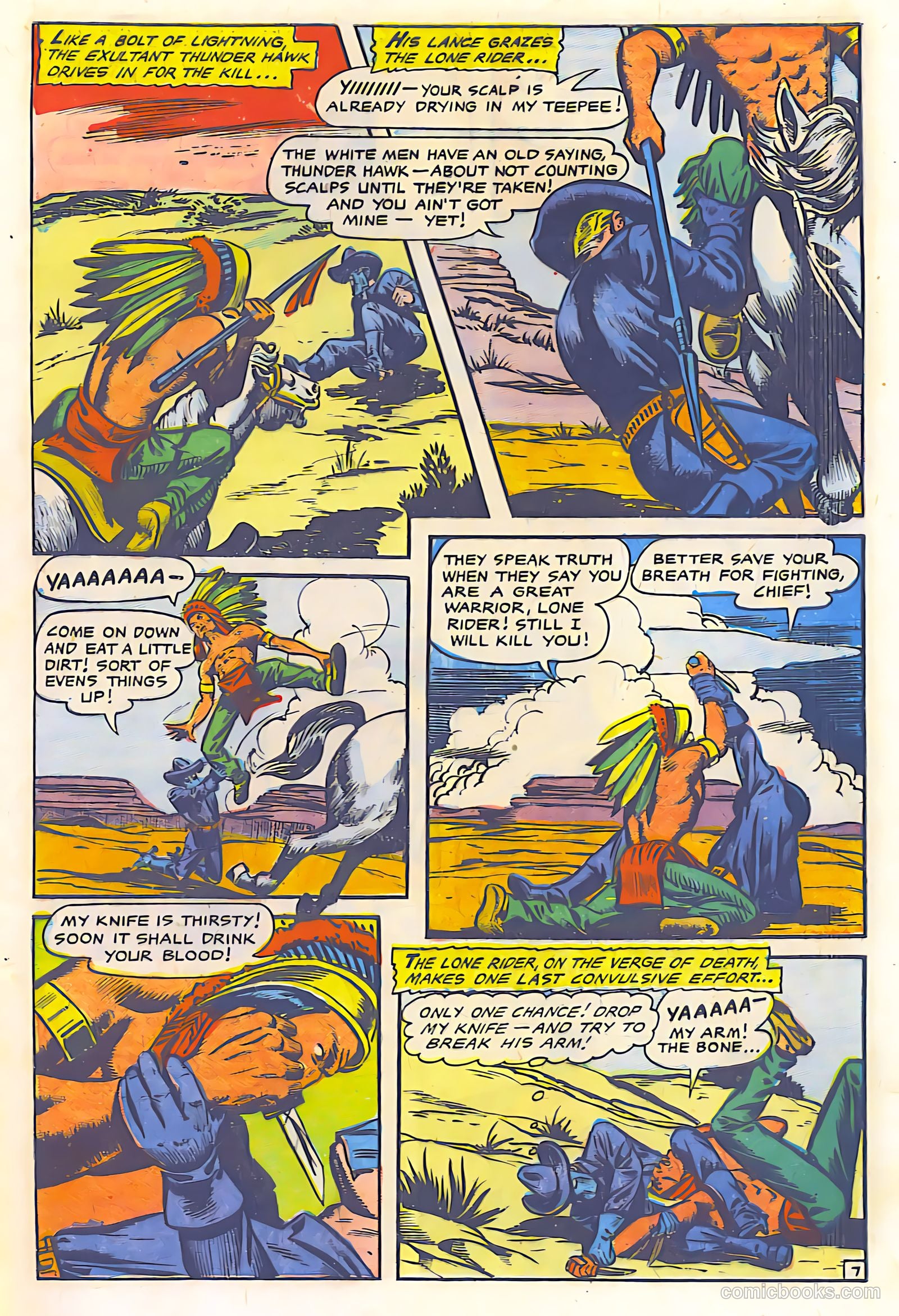The Lone Rider #18 (1950) — page 8 of 28