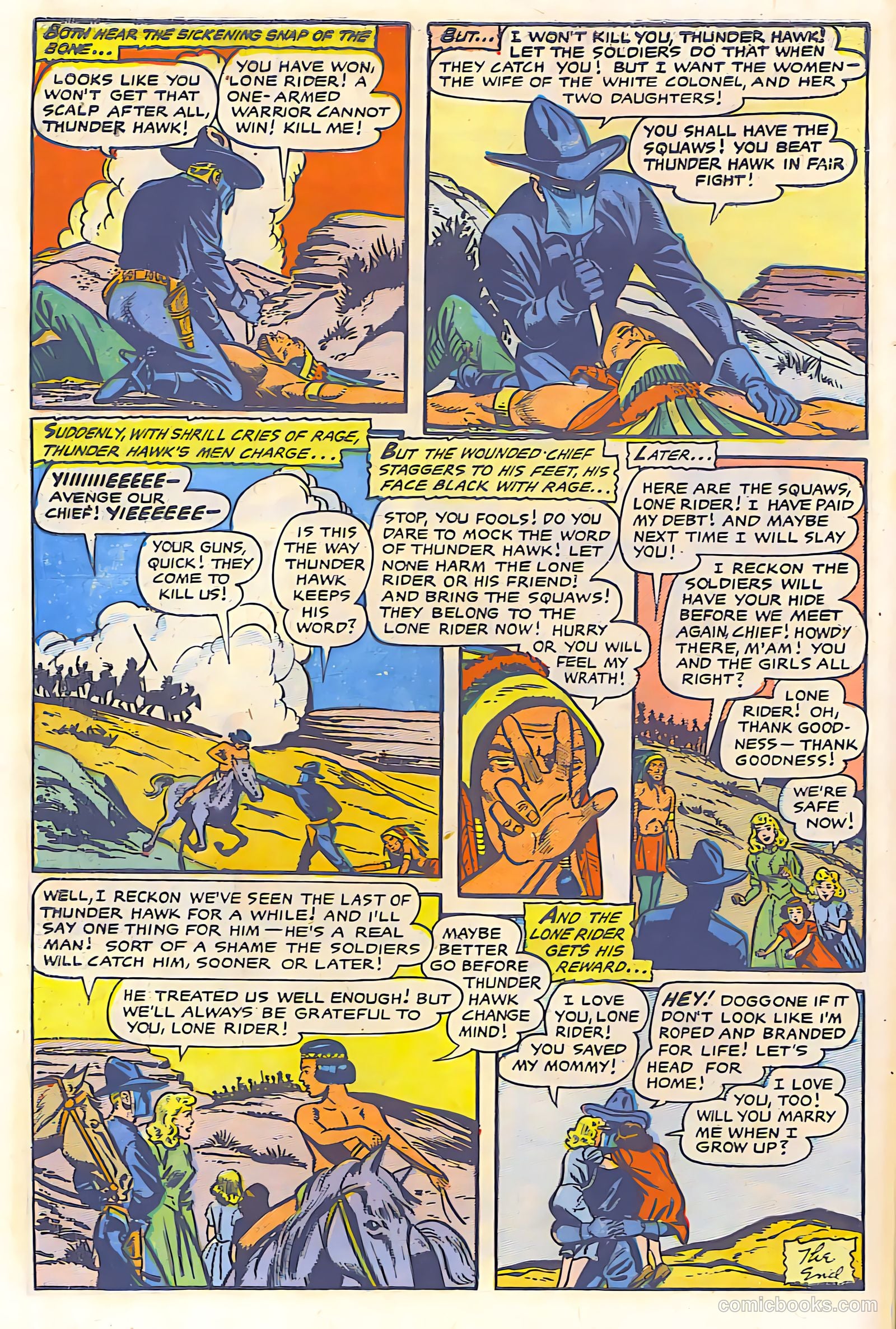 The Lone Rider #18 (1950) — page 9 of 28
