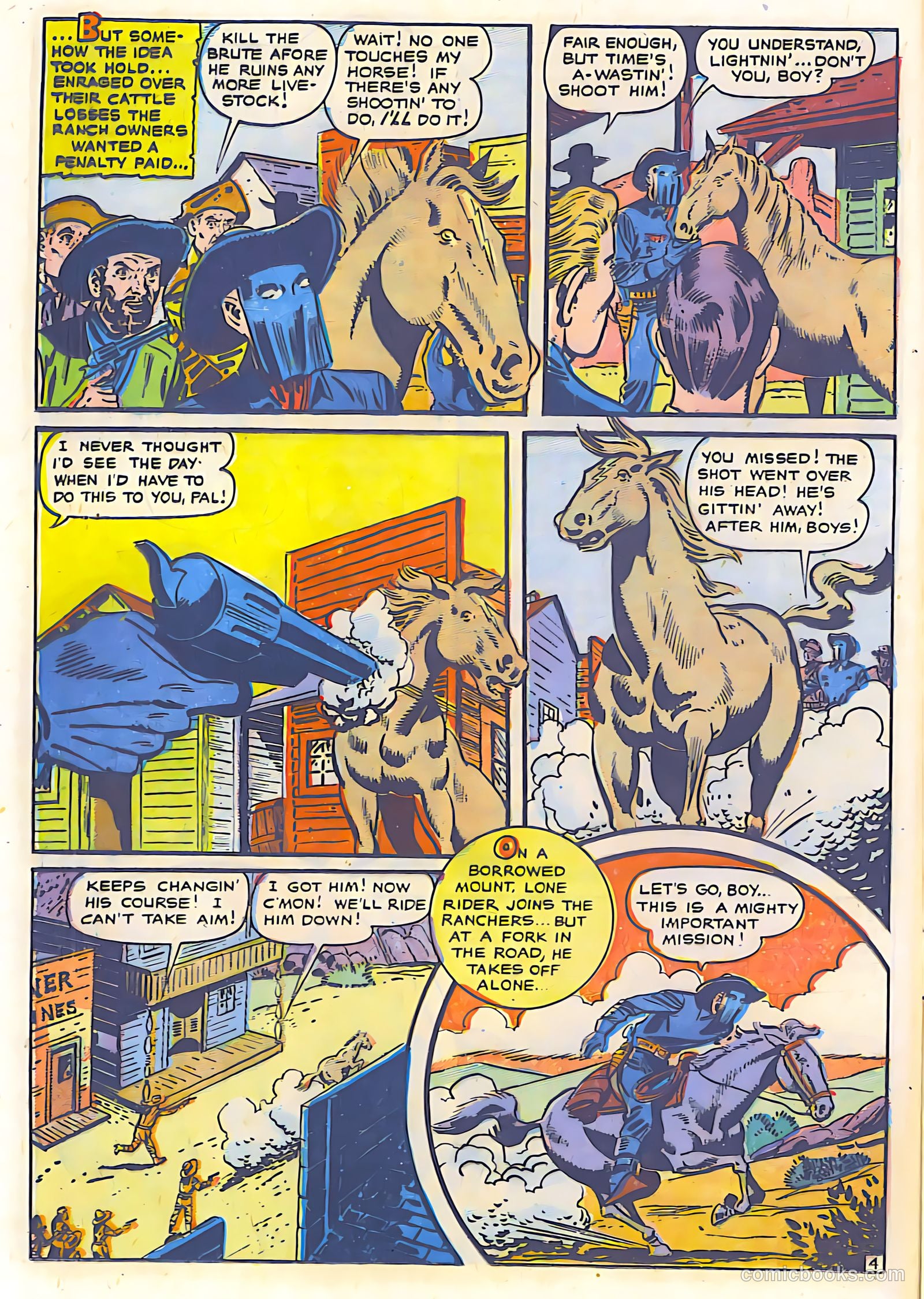 The Lone Rider #18 (1950) — page 13 of 28