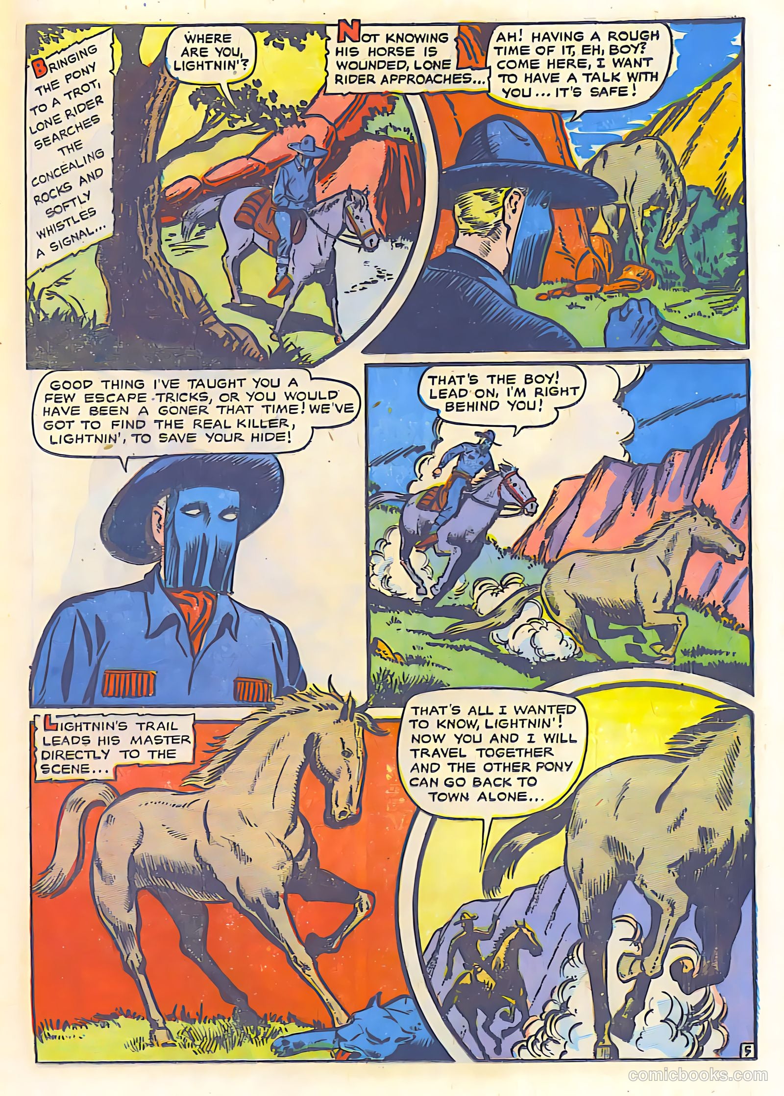 The Lone Rider #18 (1950) — page 14 of 28