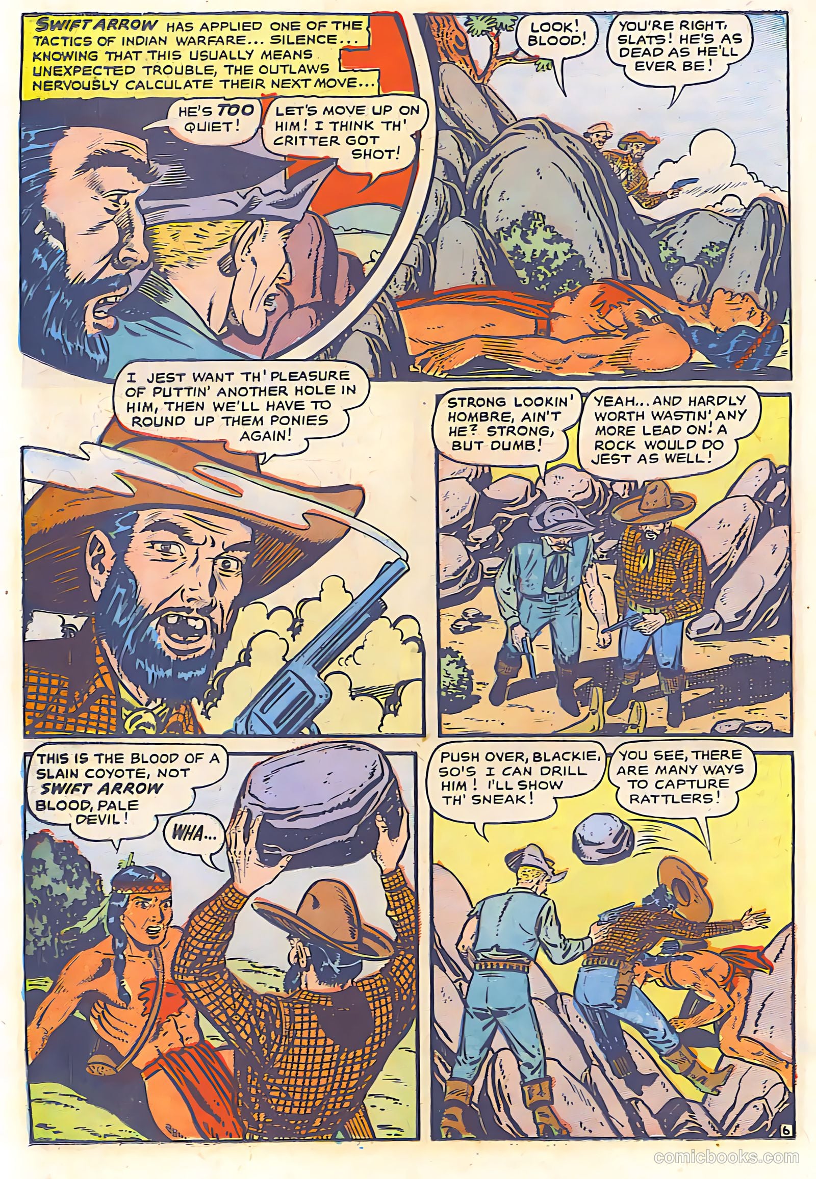 The Lone Rider #18 (1950) — page 21 of 28