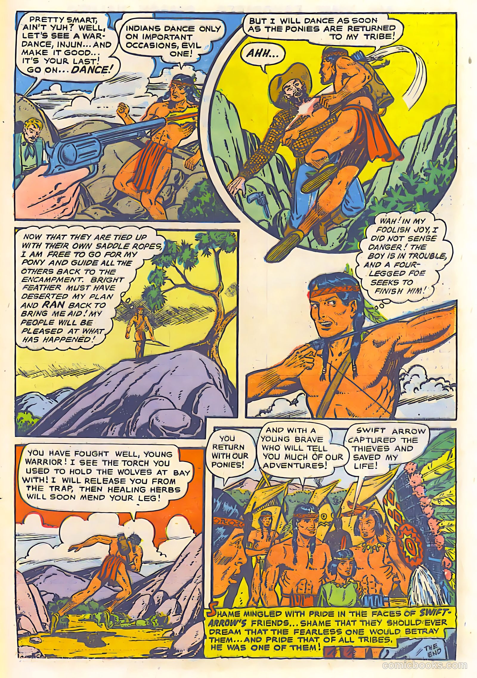 The Lone Rider #18 (1950) — page 22 of 28