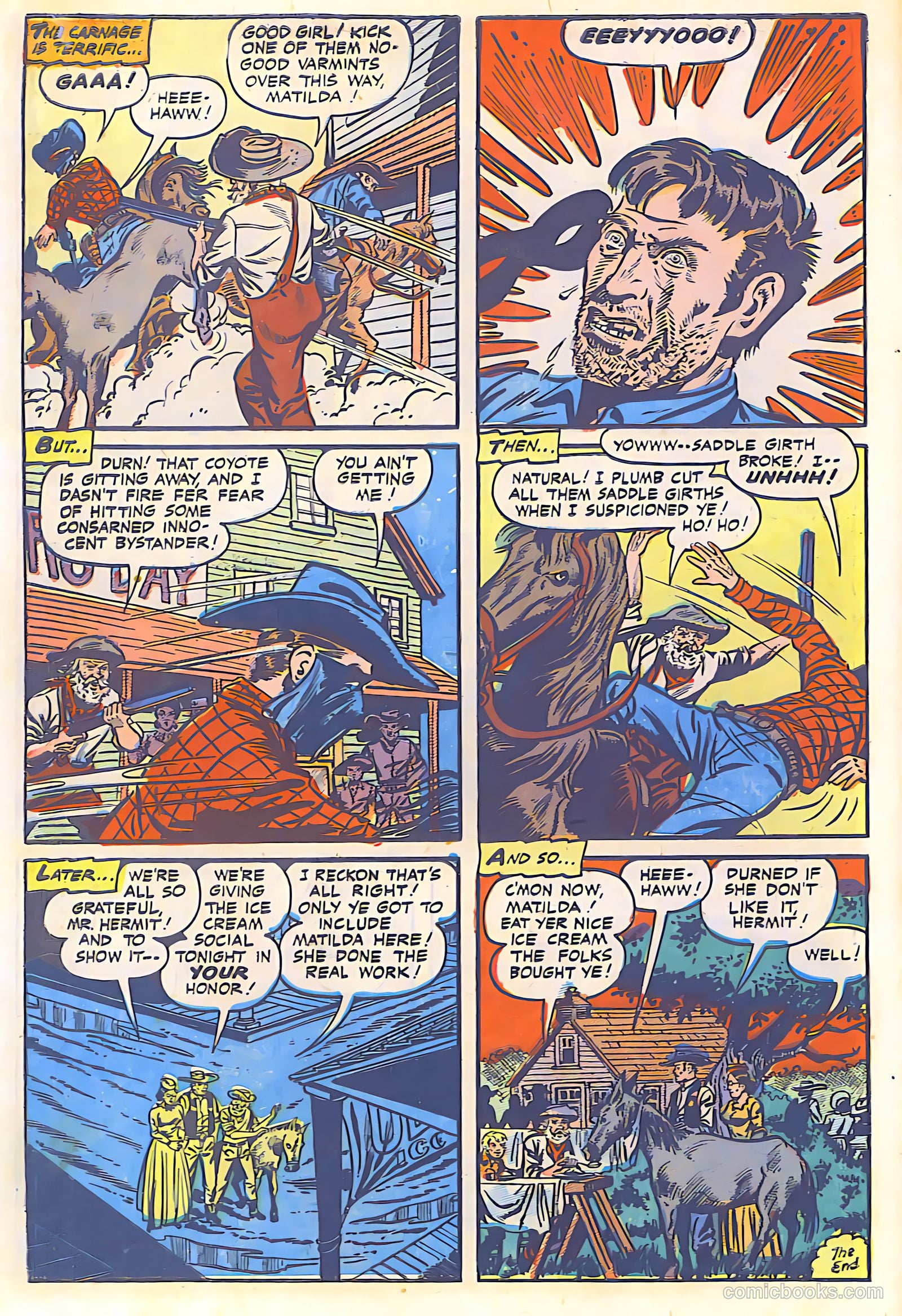 The Lone Rider #18 (1950) — page 28 of 28