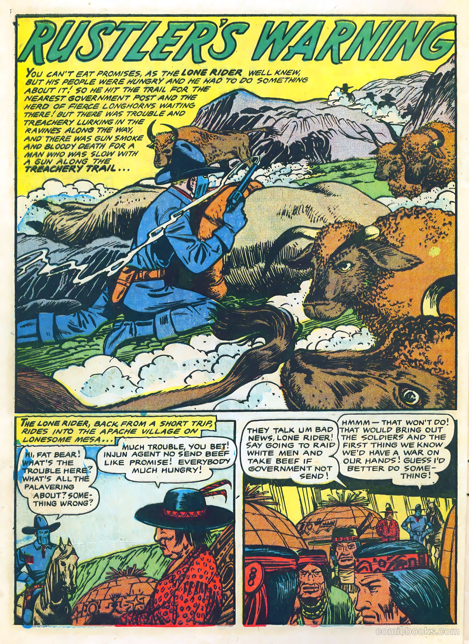 The Lone Rider #24 (1950) — page 4 of 36