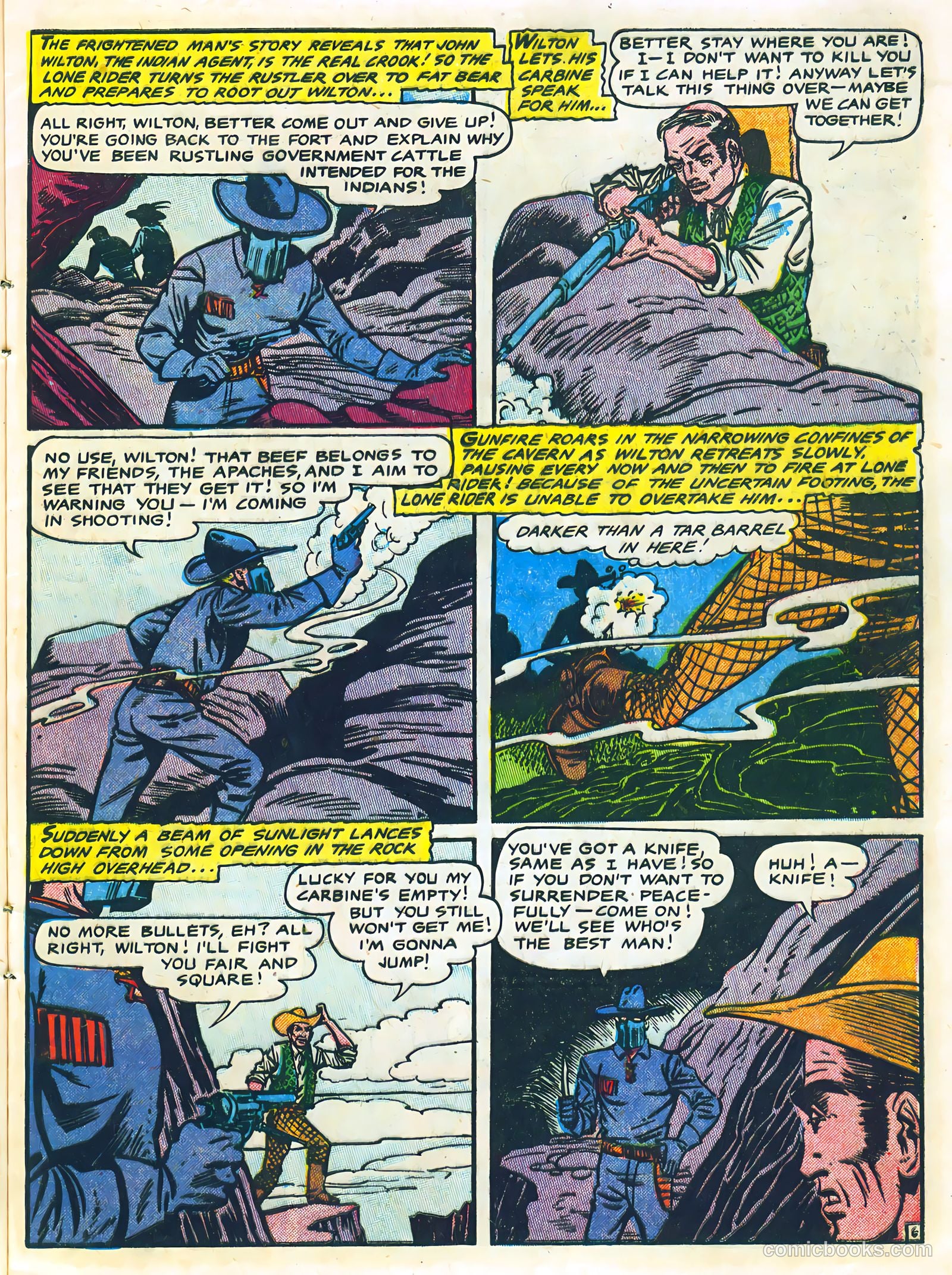 The Lone Rider #24 (1950) — page 9 of 36