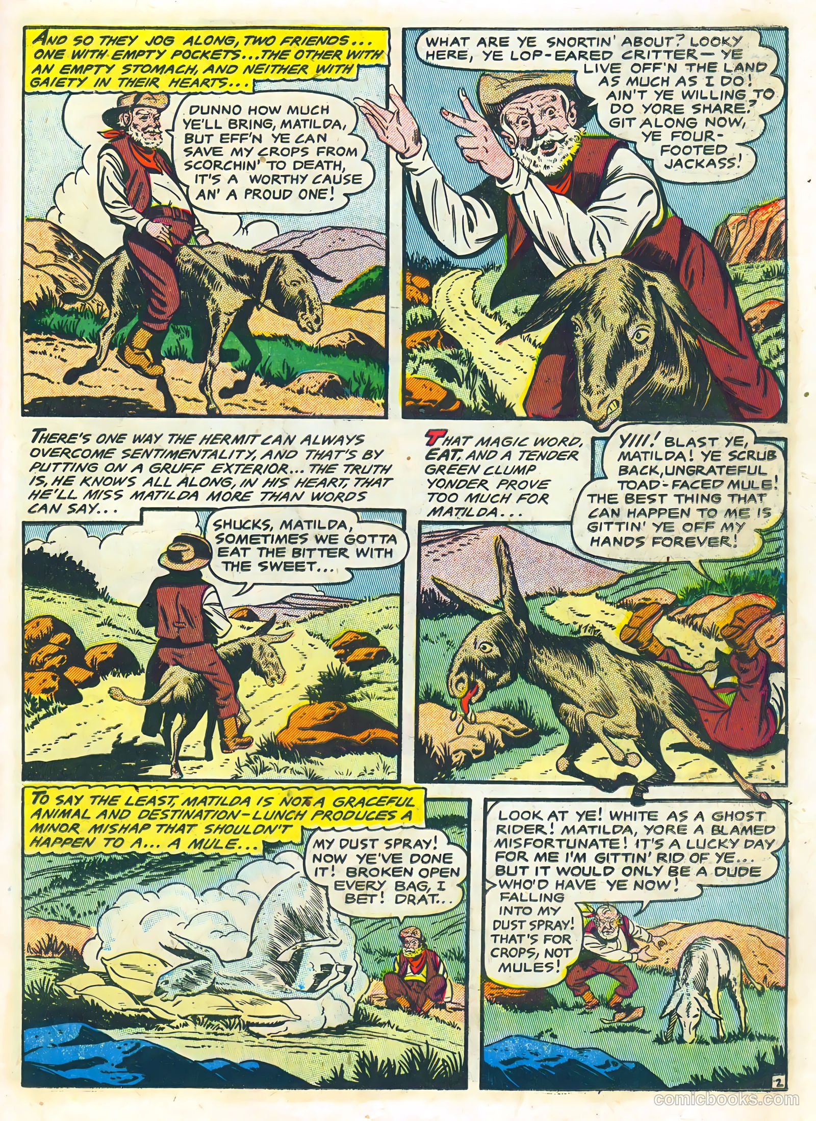 The Lone Rider #24 (1950) — page 21 of 36