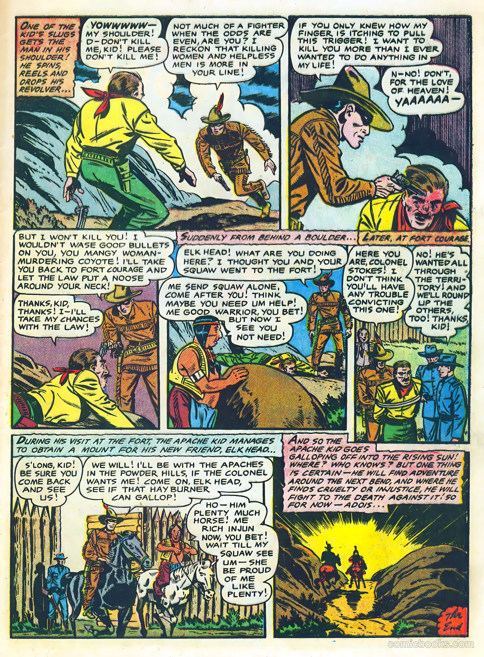 The Lone Rider #24 (1950) — page 33 of 36