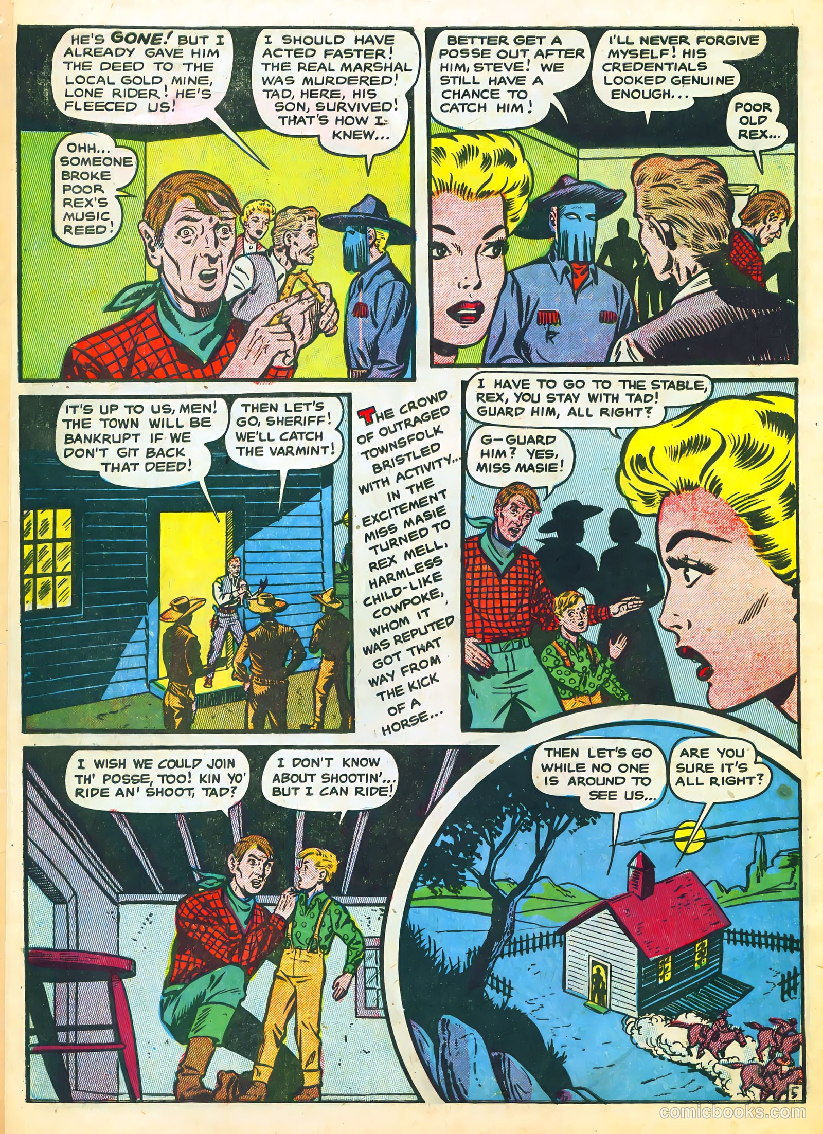 The Lone Rider #23 (1950) — page 8 of 36