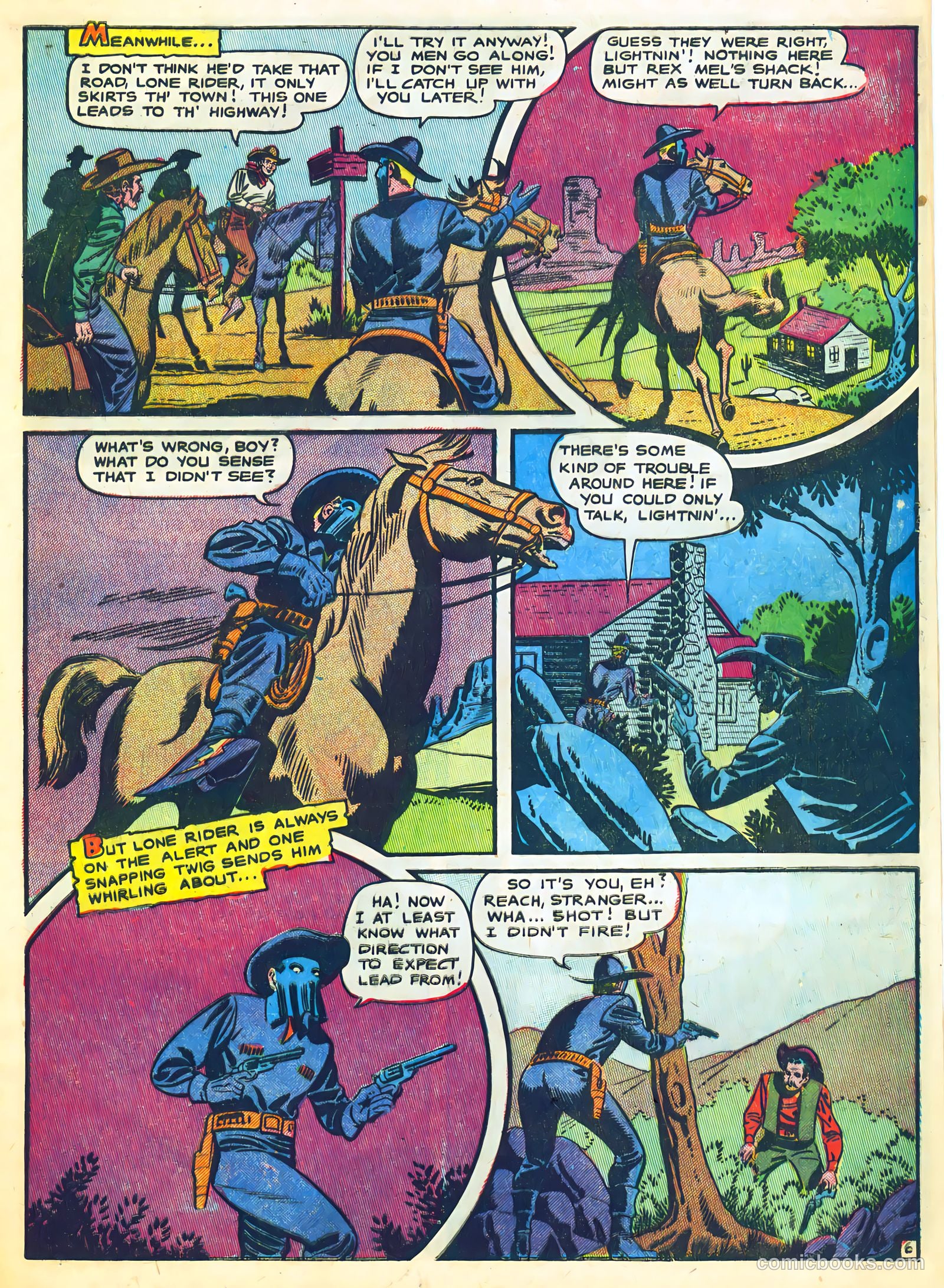 The Lone Rider #23 (1950) — page 9 of 36