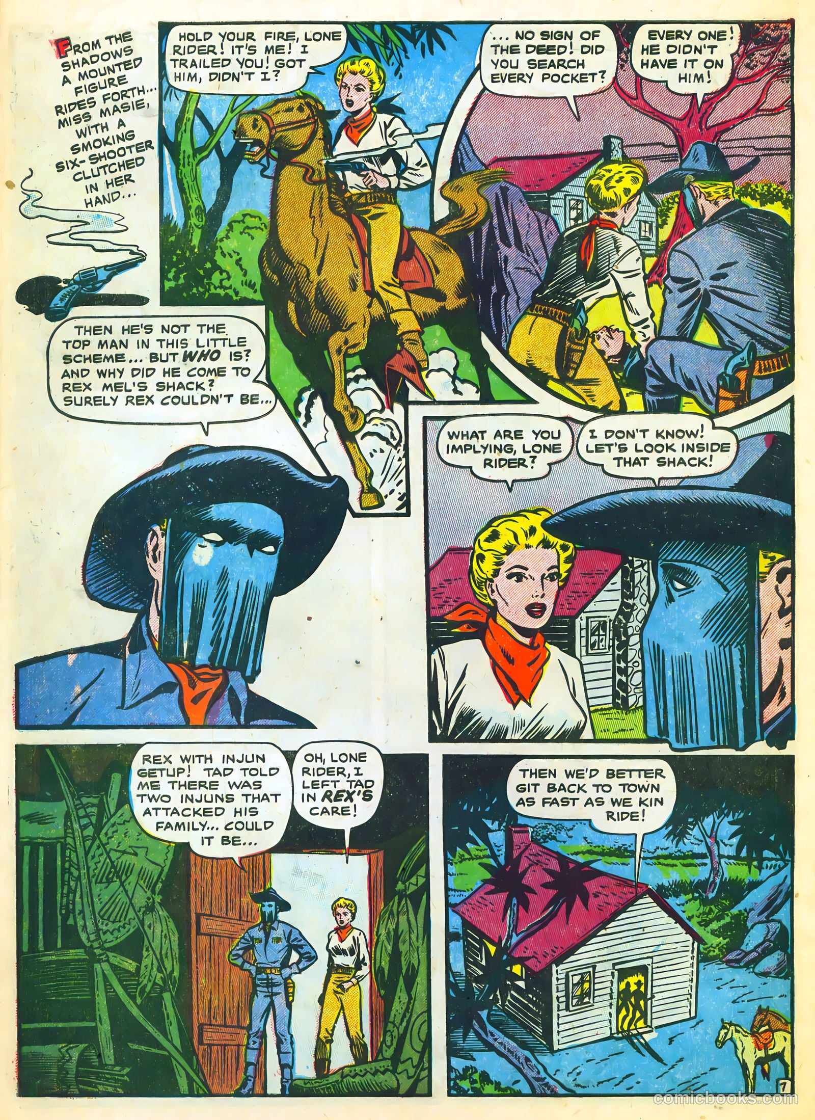 The Lone Rider #23 (1950) — page 10 of 36