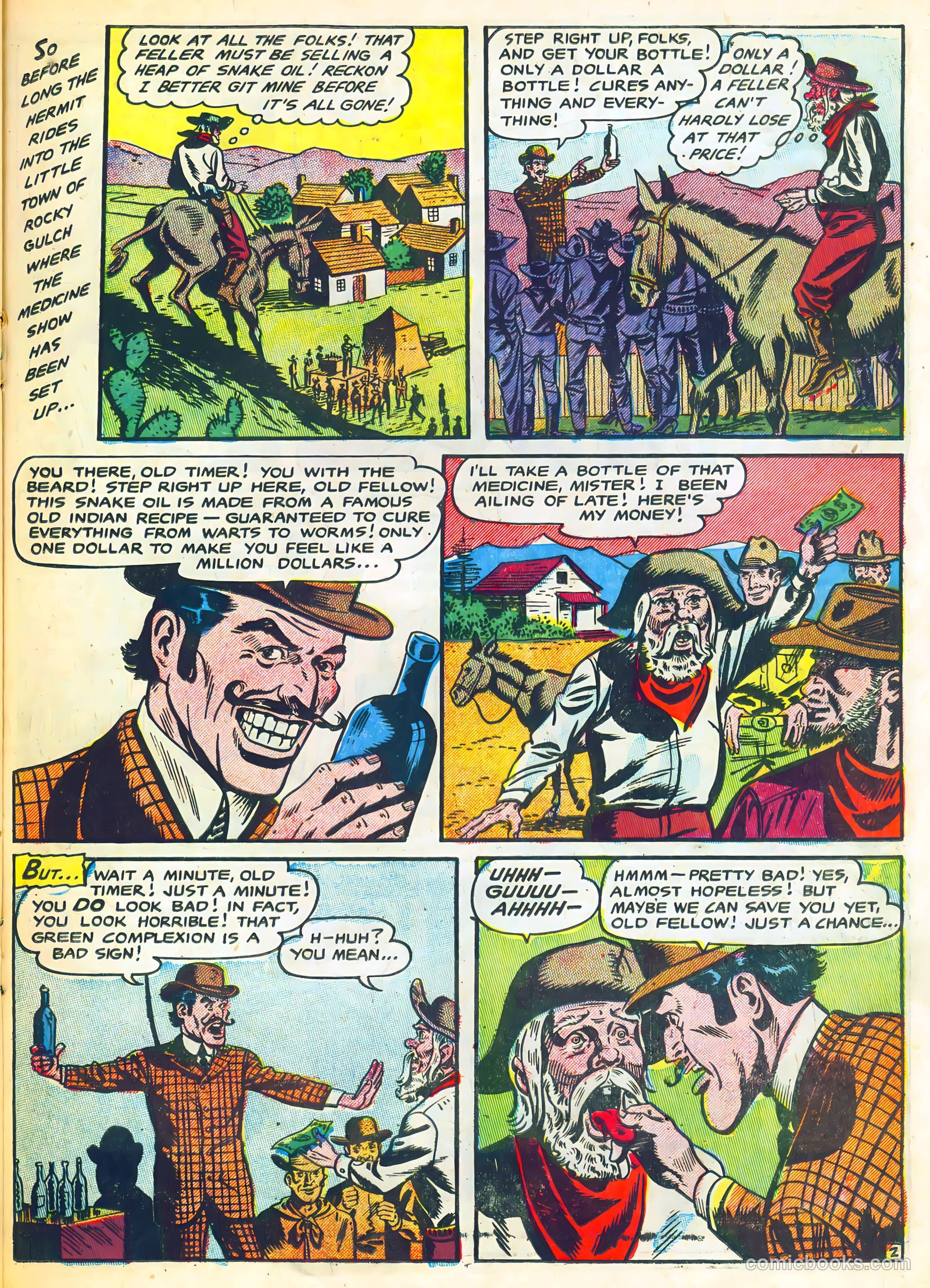The Lone Rider #23 (1950) — page 21 of 36