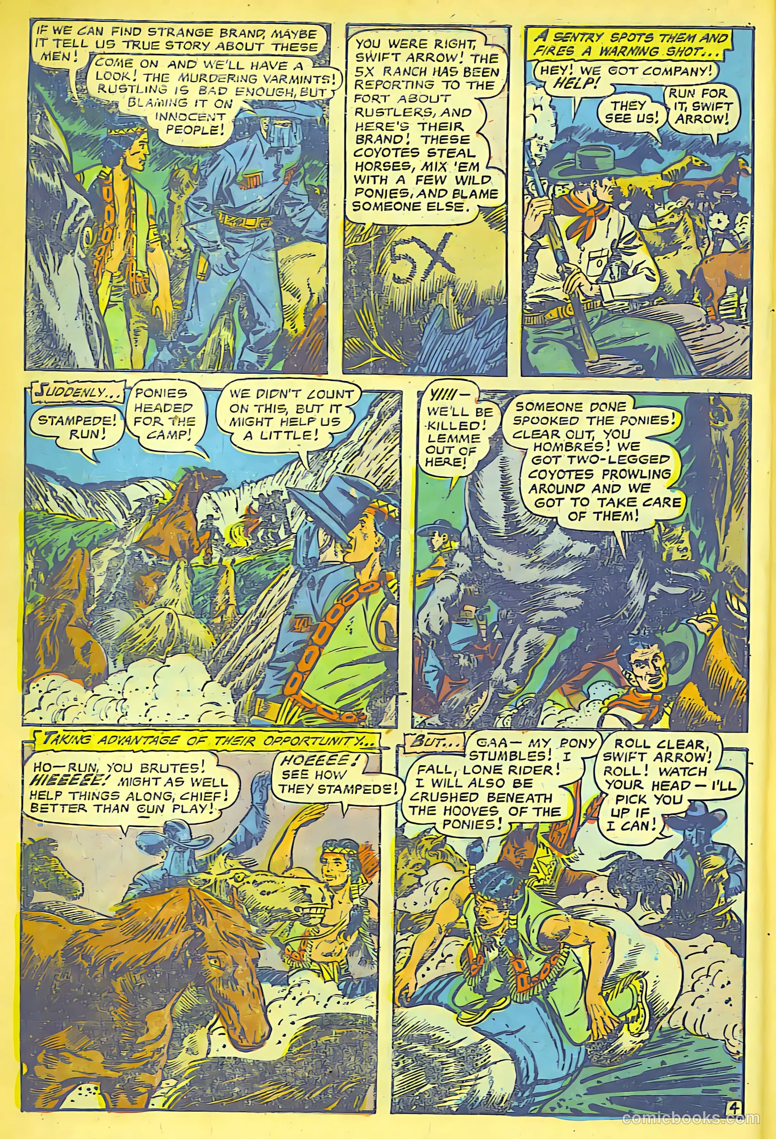 The Lone Rider #16 (1950) — page 5 of 28