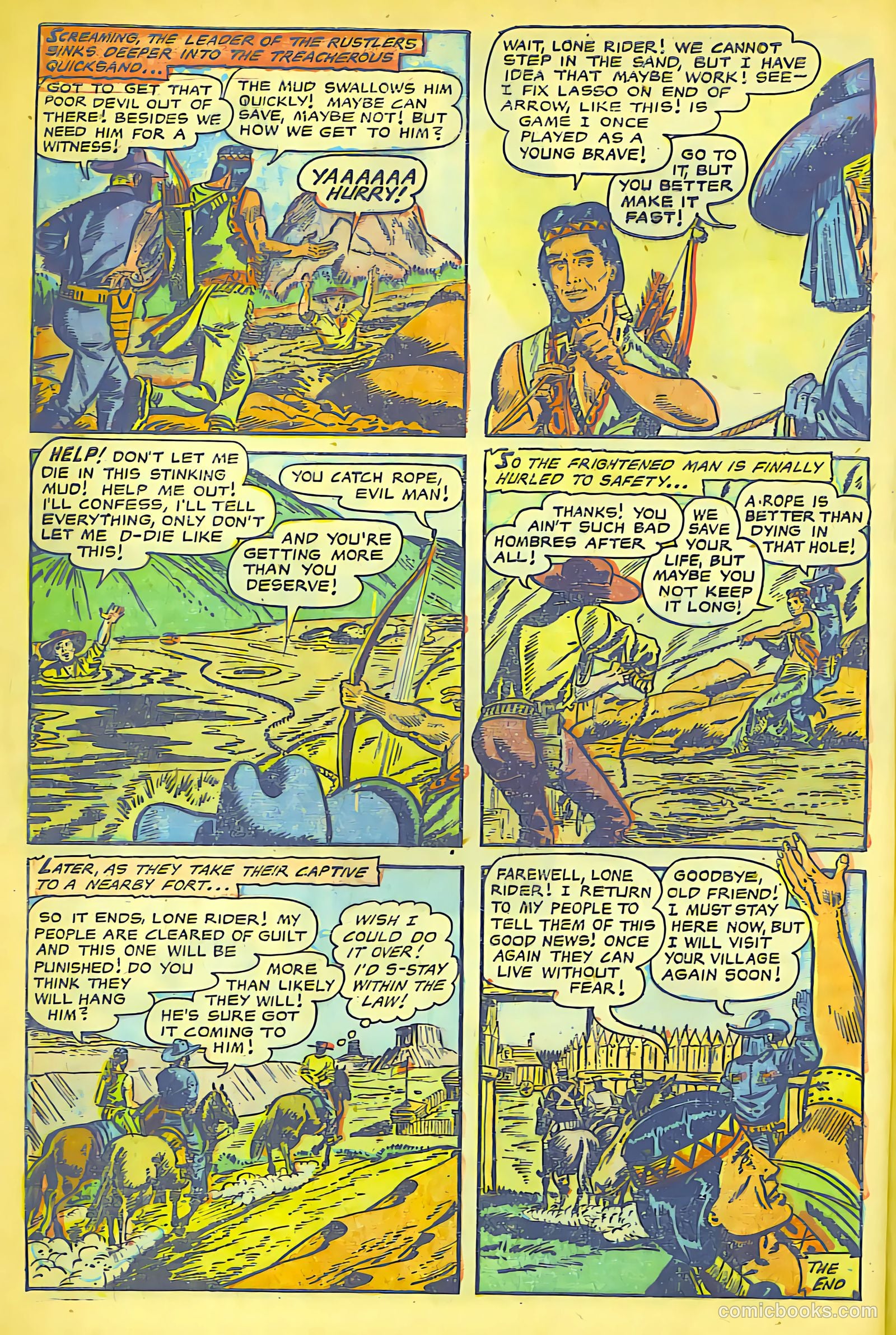 The Lone Rider #16 (1950) — page 7 of 28