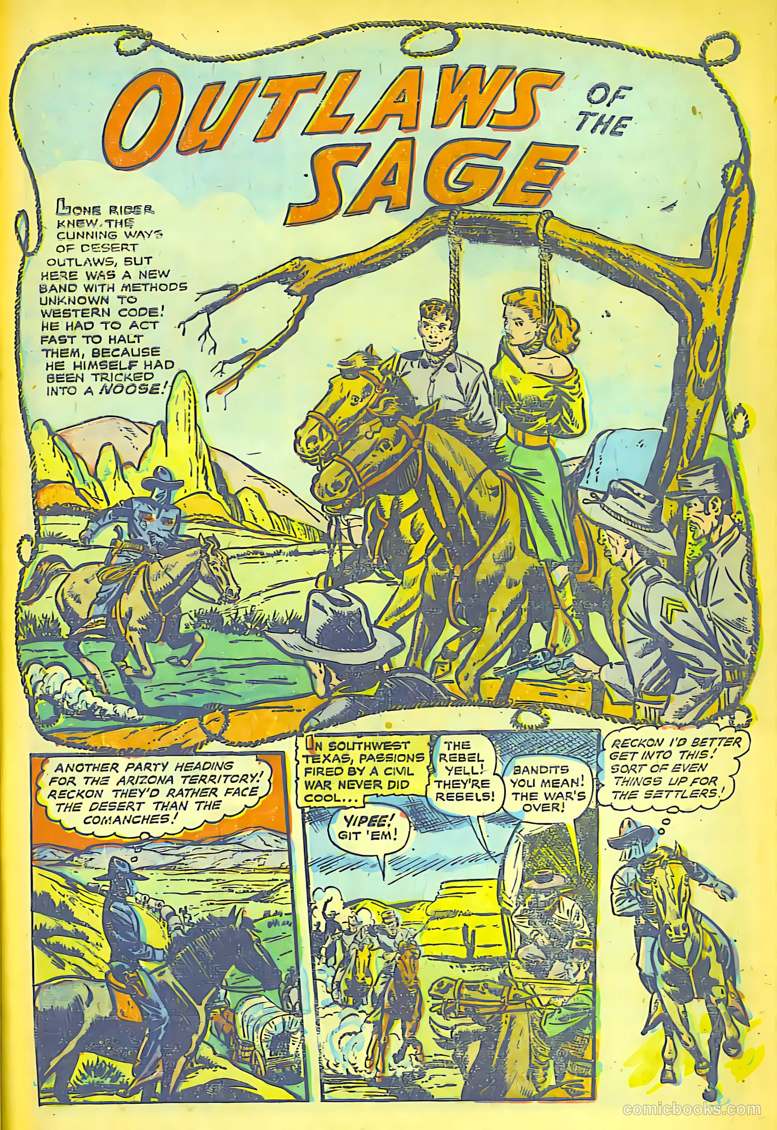 The Lone Rider #16 (1950) — page 8 of 28