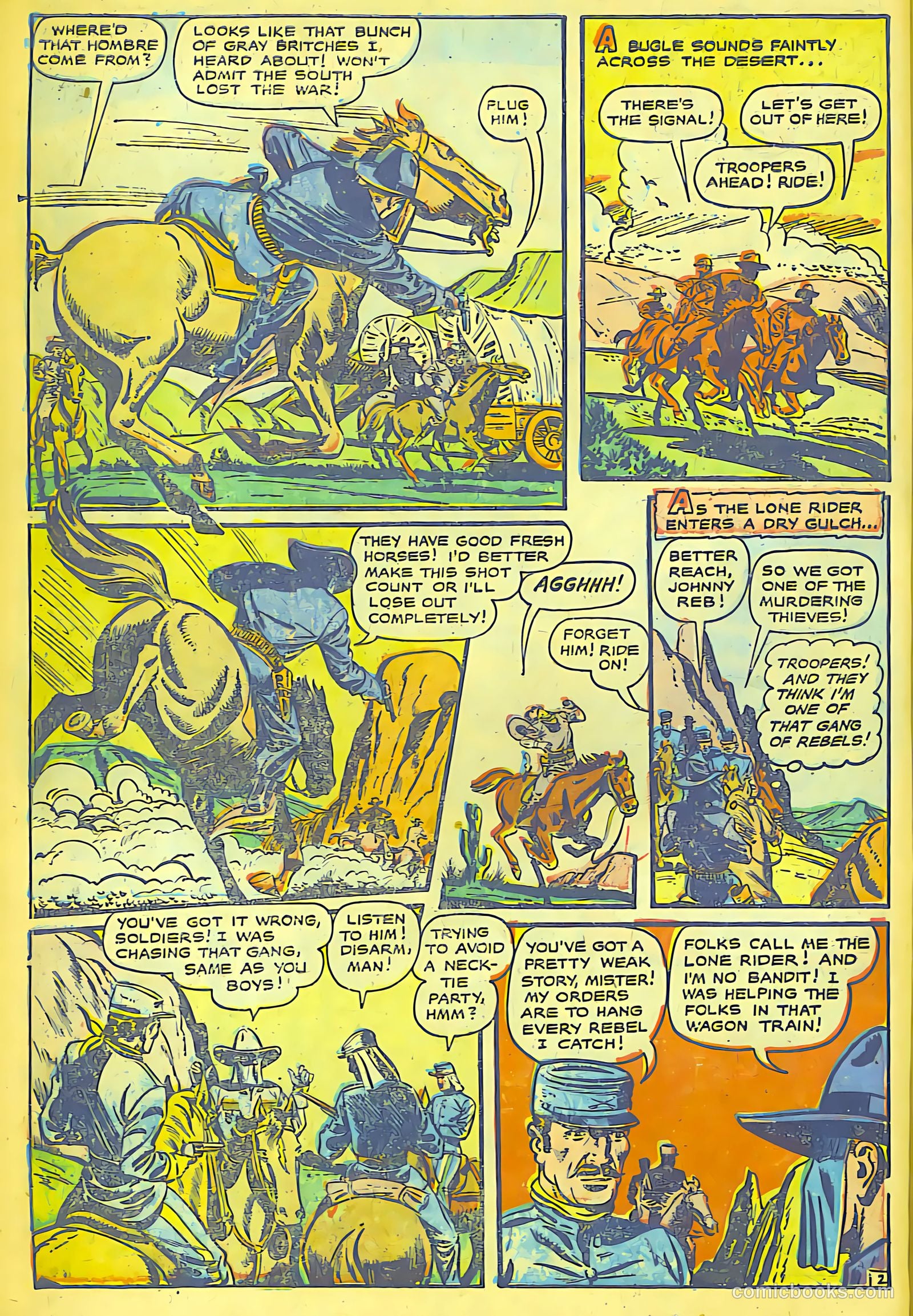 The Lone Rider #16 (1950) — page 9 of 28