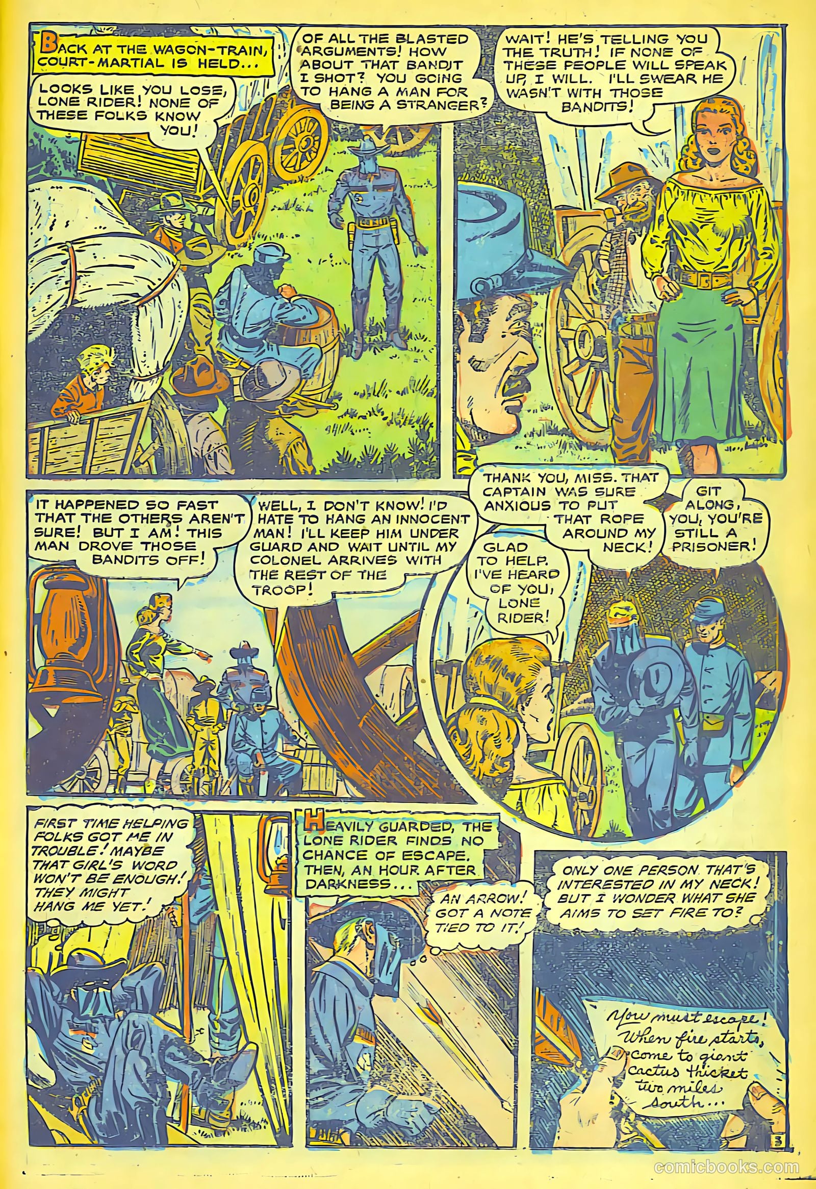 The Lone Rider #16 (1950) — page 10 of 28