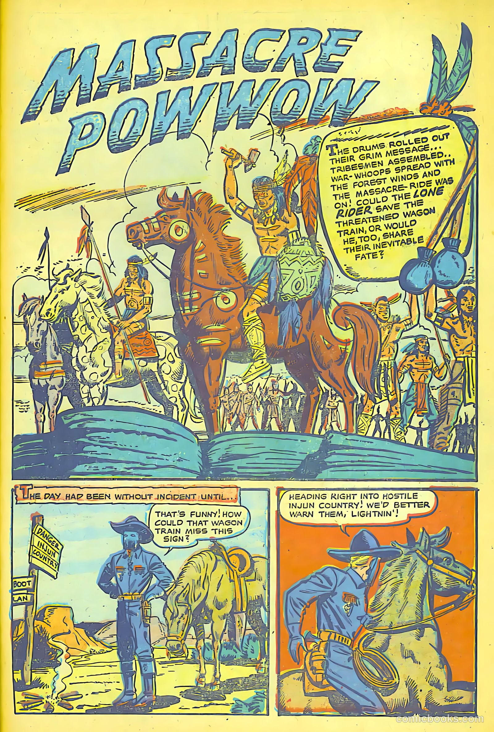 The Lone Rider #16 (1950) — page 23 of 28